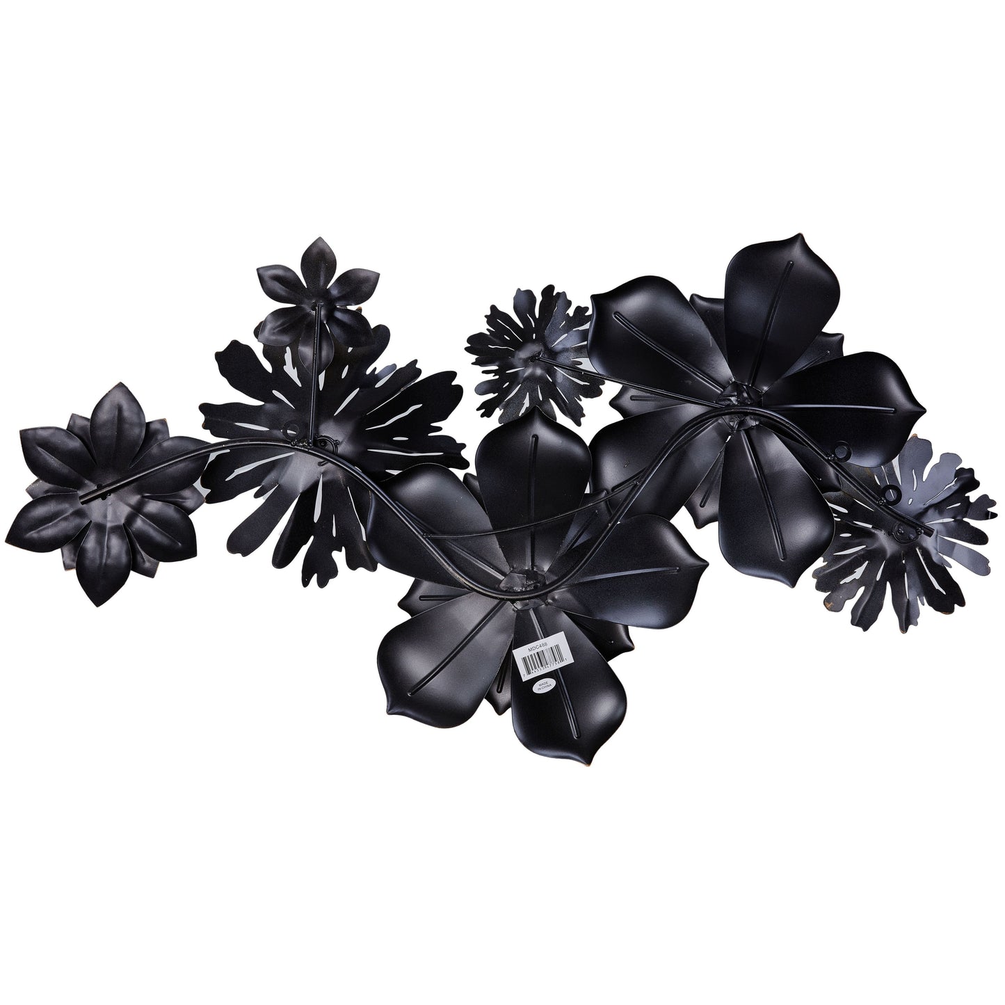MDC488 BROWN WHITE METAL WALL DECOR