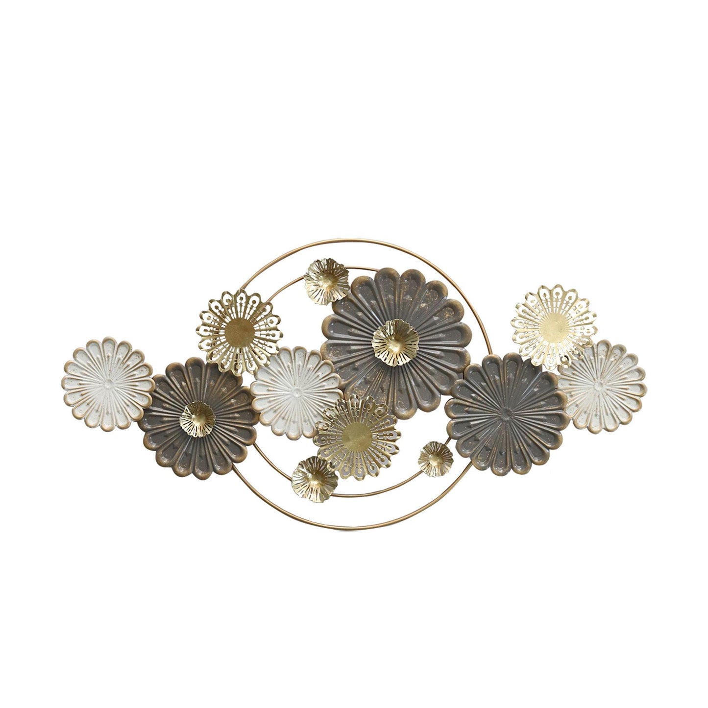 MDC490 GOLD BROWN METAL WALL DECOR