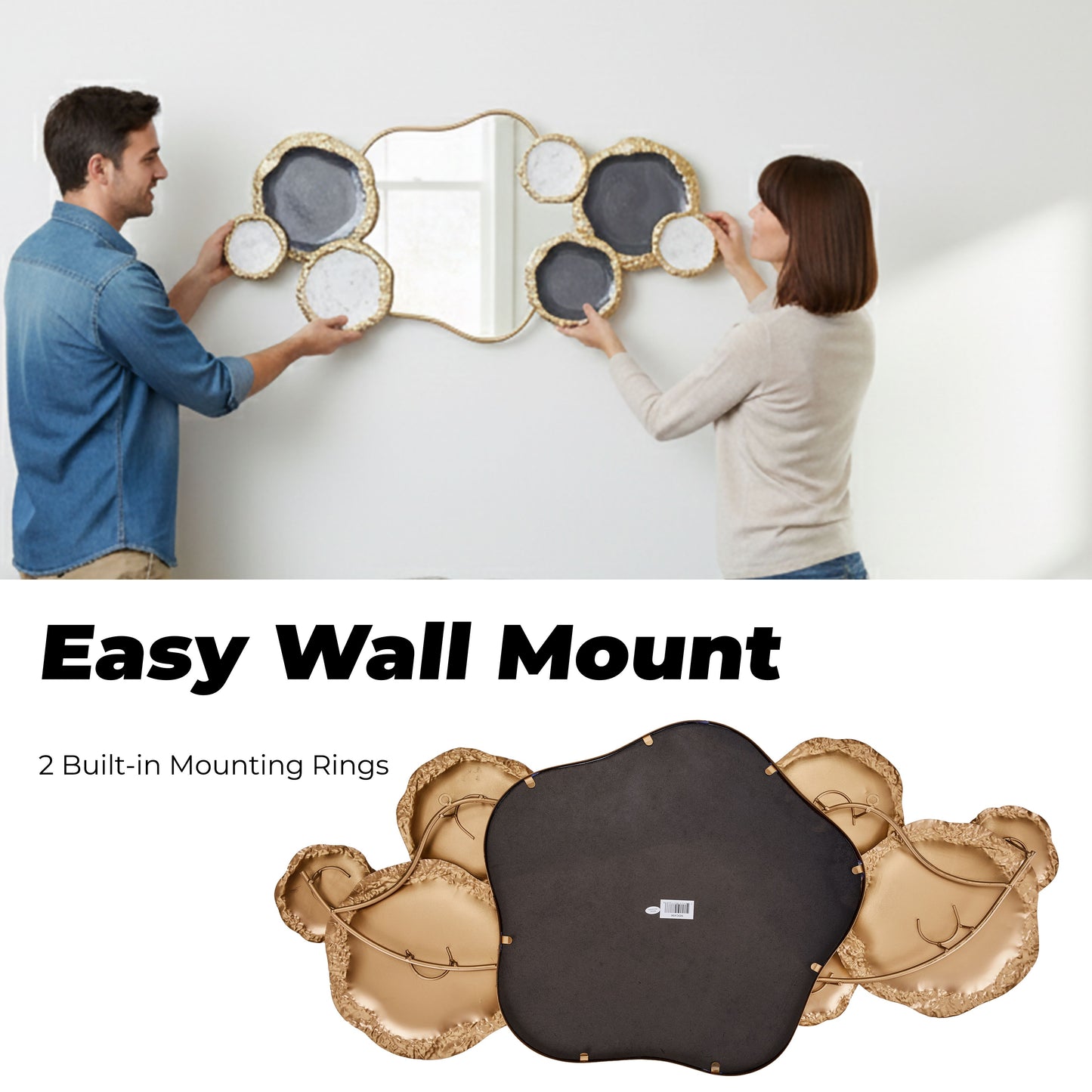 MDC496 GOLD METAL WALL DECOR