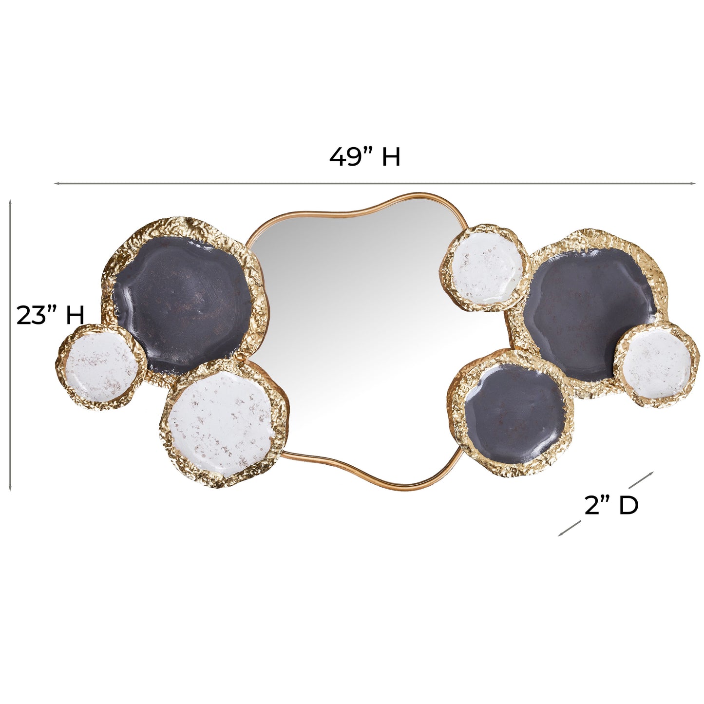 MDC496 GOLD METAL WALL DECOR