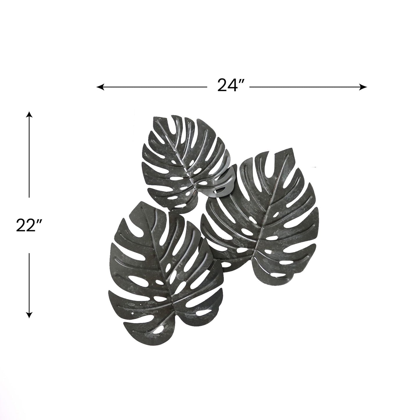 MDC497 BLACK METAL WALL DECOR