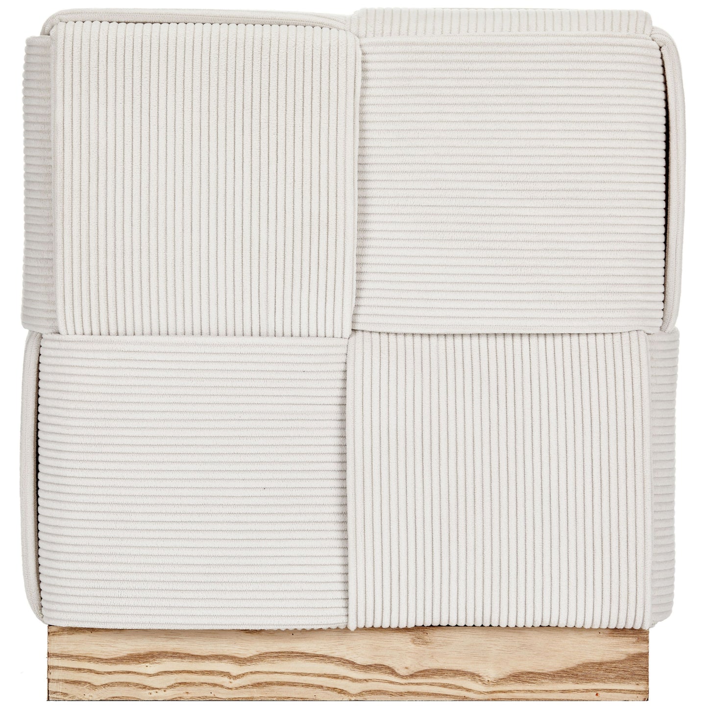 WST498 CREAM OTTOMAN STOOL