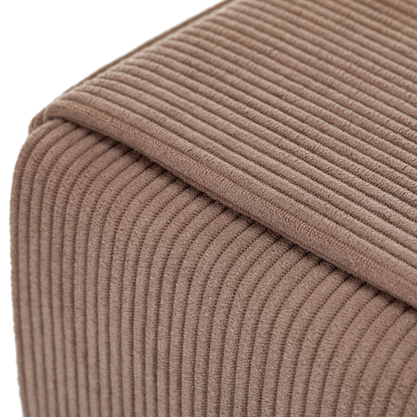 WST498 BROWN OTTOMAN STOOL