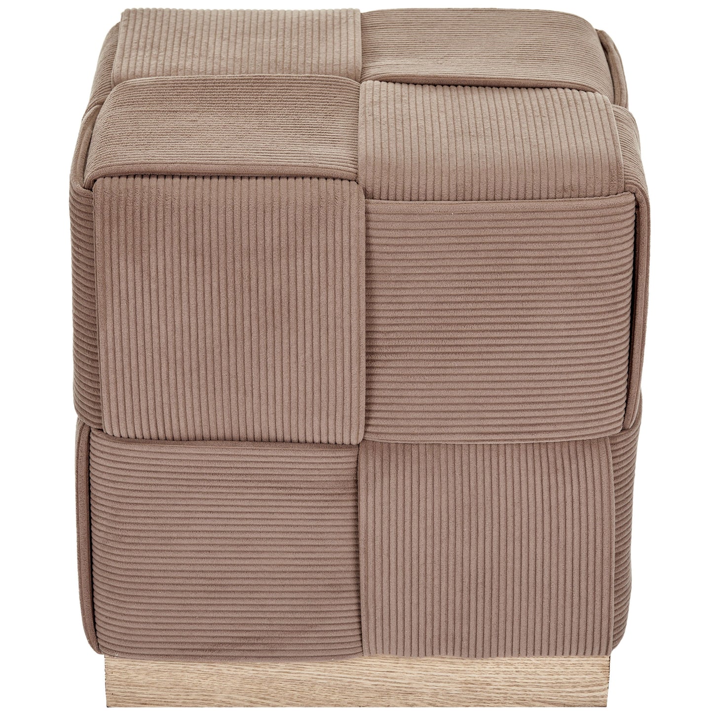WST498 BROWN OTTOMAN STOOL