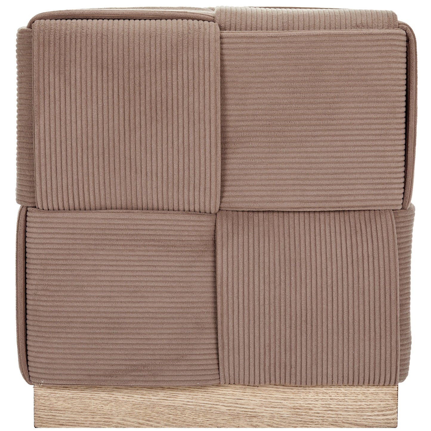 WST498 BROWN OTTOMAN STOOL