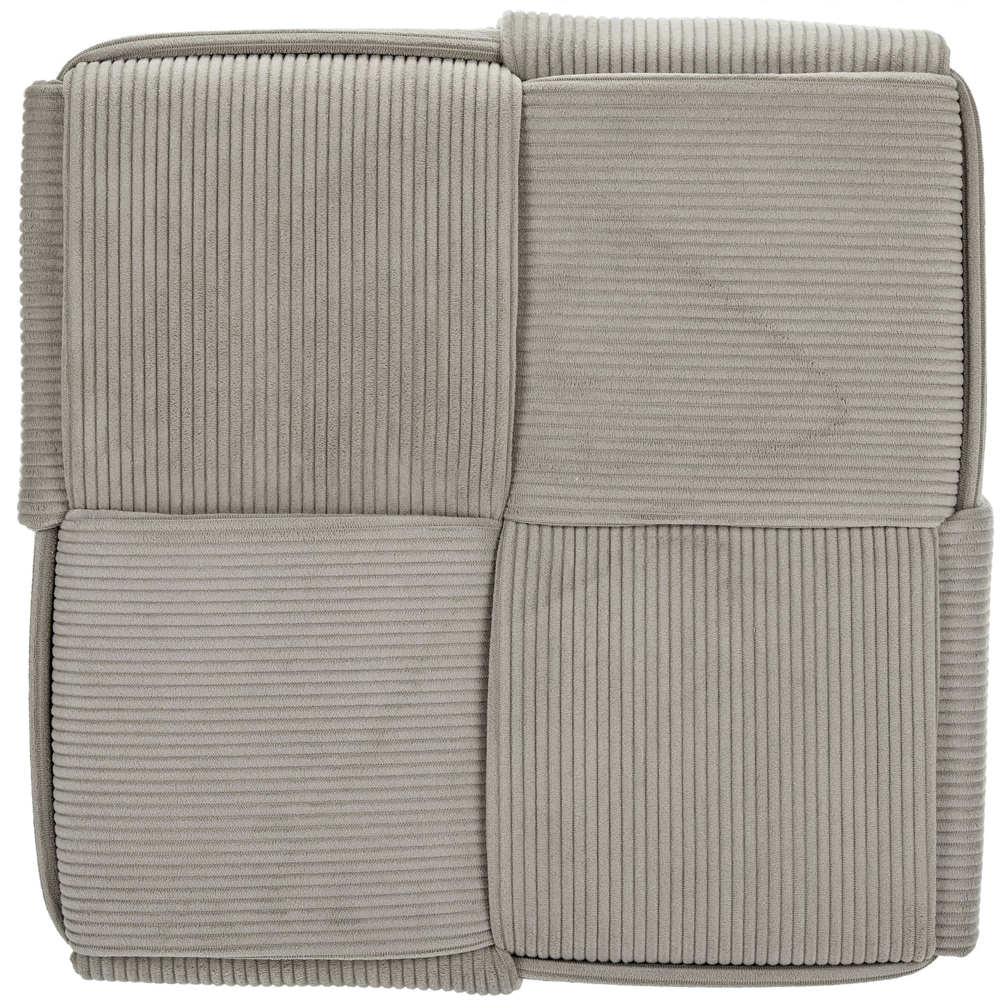 WST498 GREY-TAUPE OTTOMAN STOOL