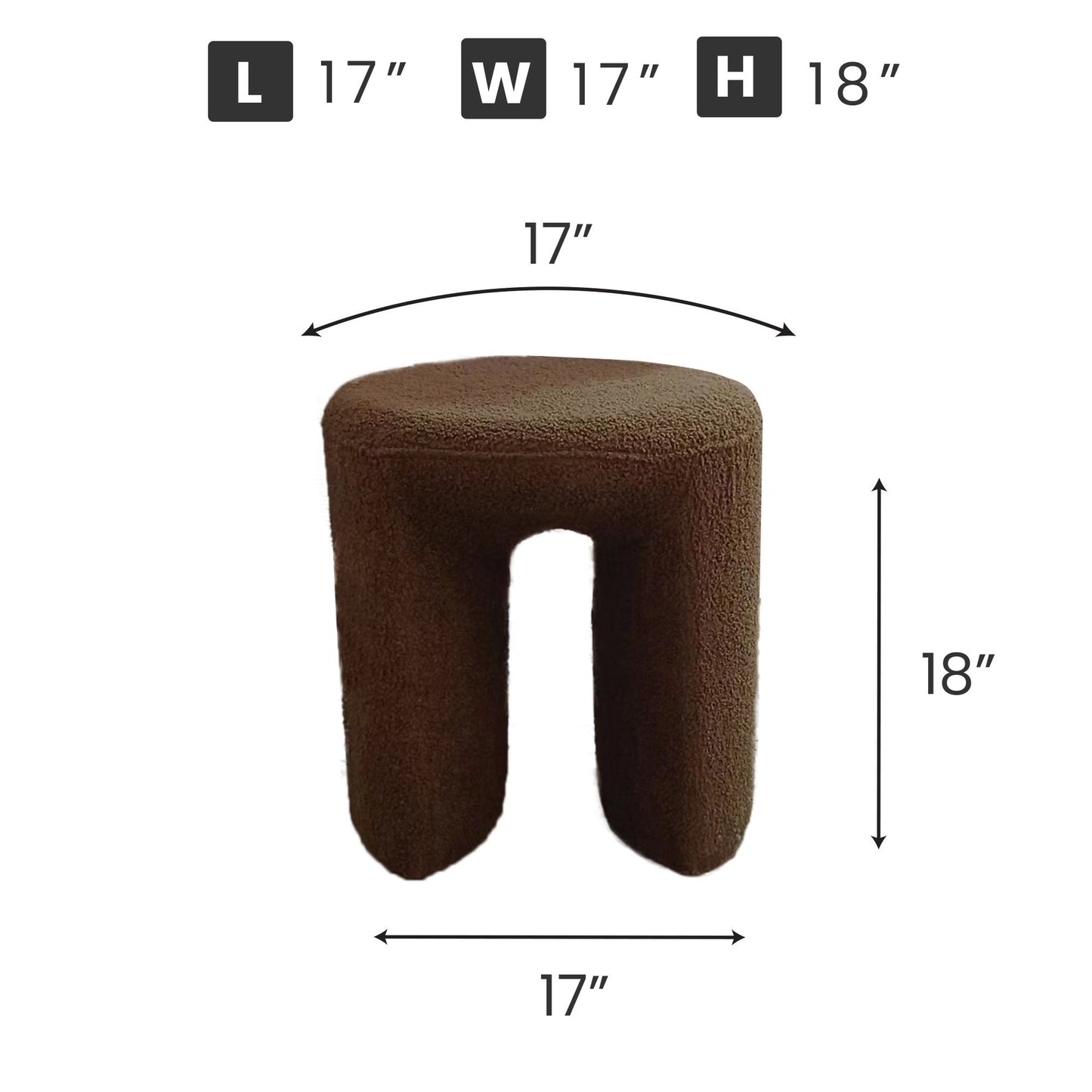 WST500 BROWN STOOL