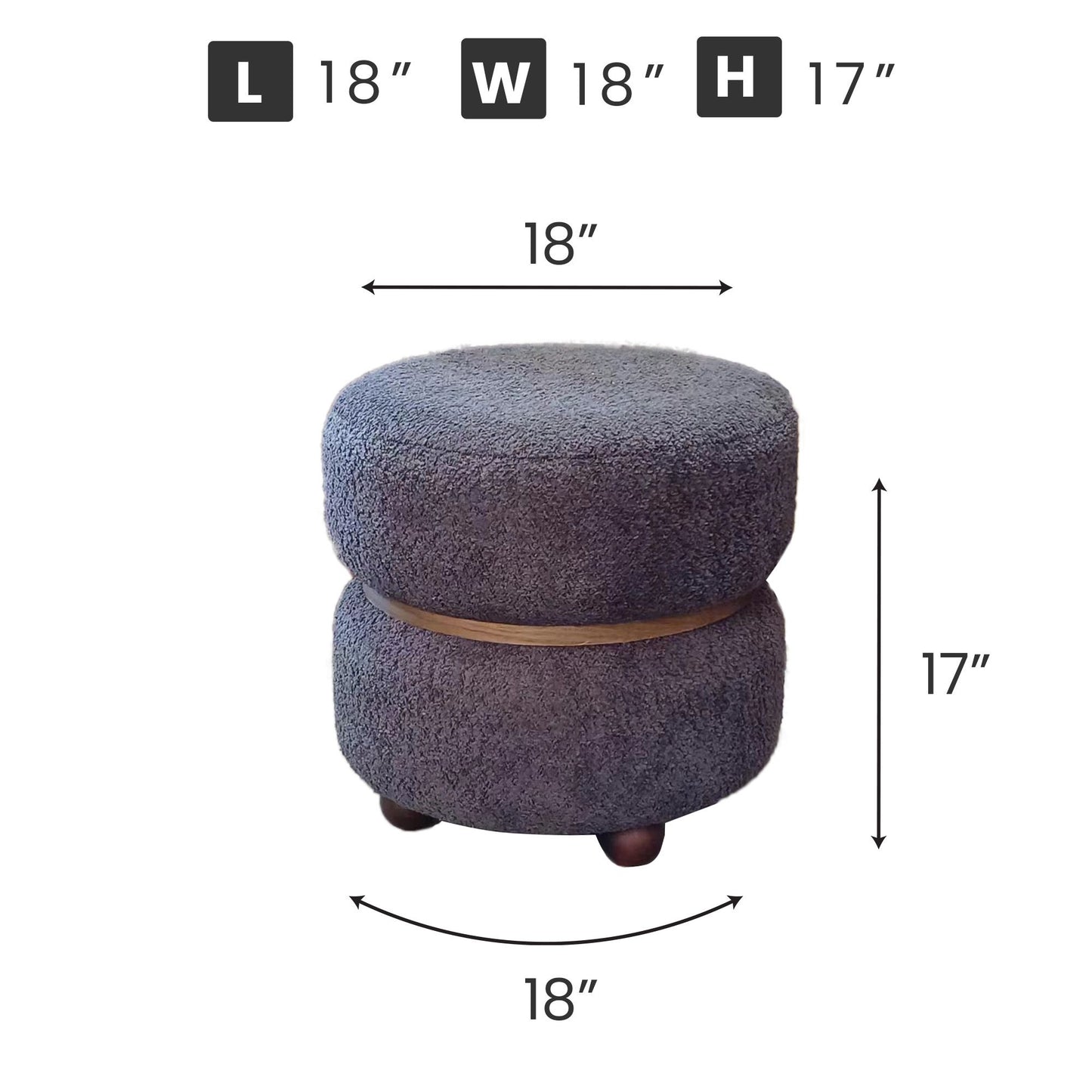 WST502 GREY STOOL