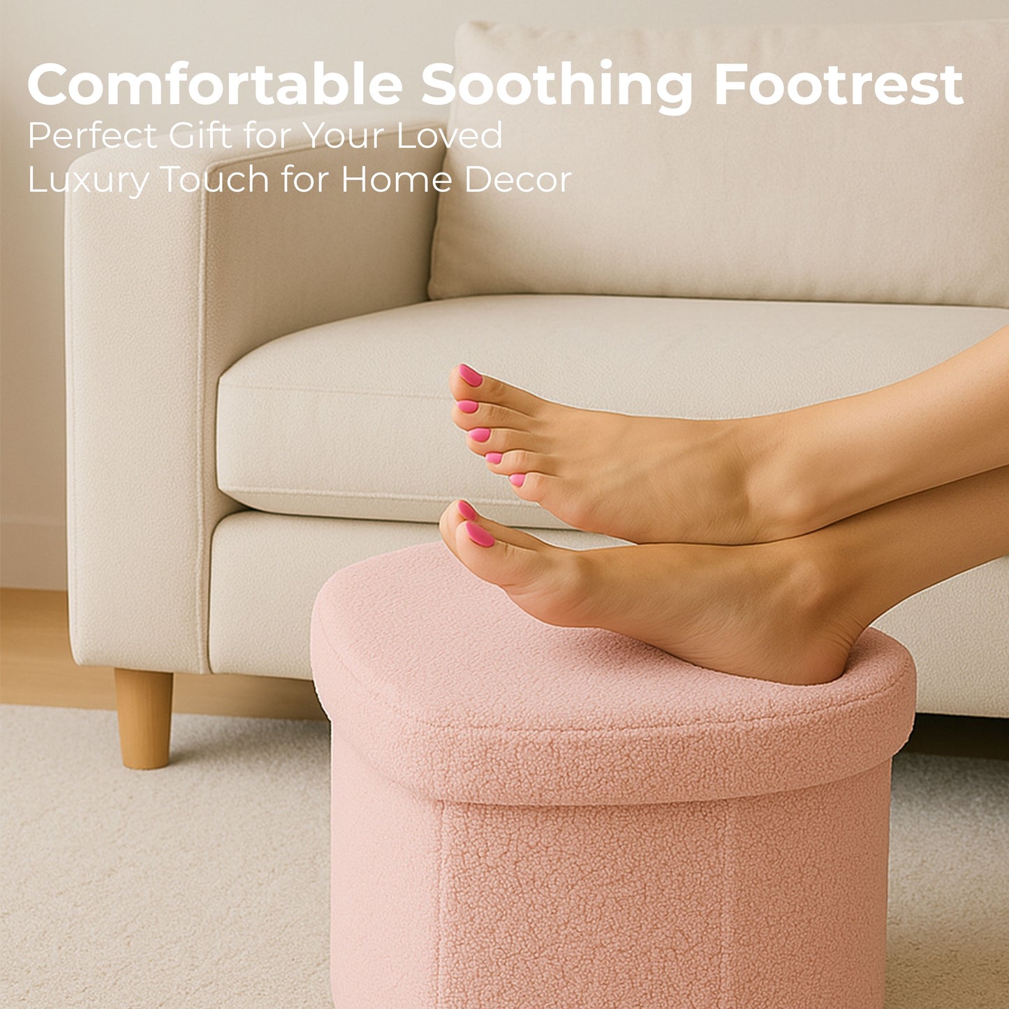 OT512 PINK OTTOMAN