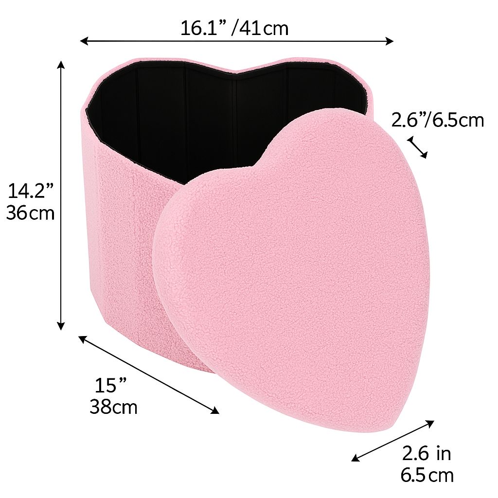 OT512 PINK OTTOMAN VALENTINE'S DAY GIFTS