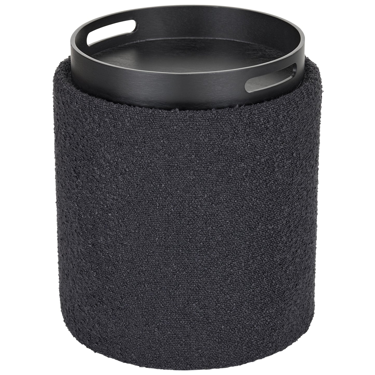 OT513 BLACK OTTOMAN