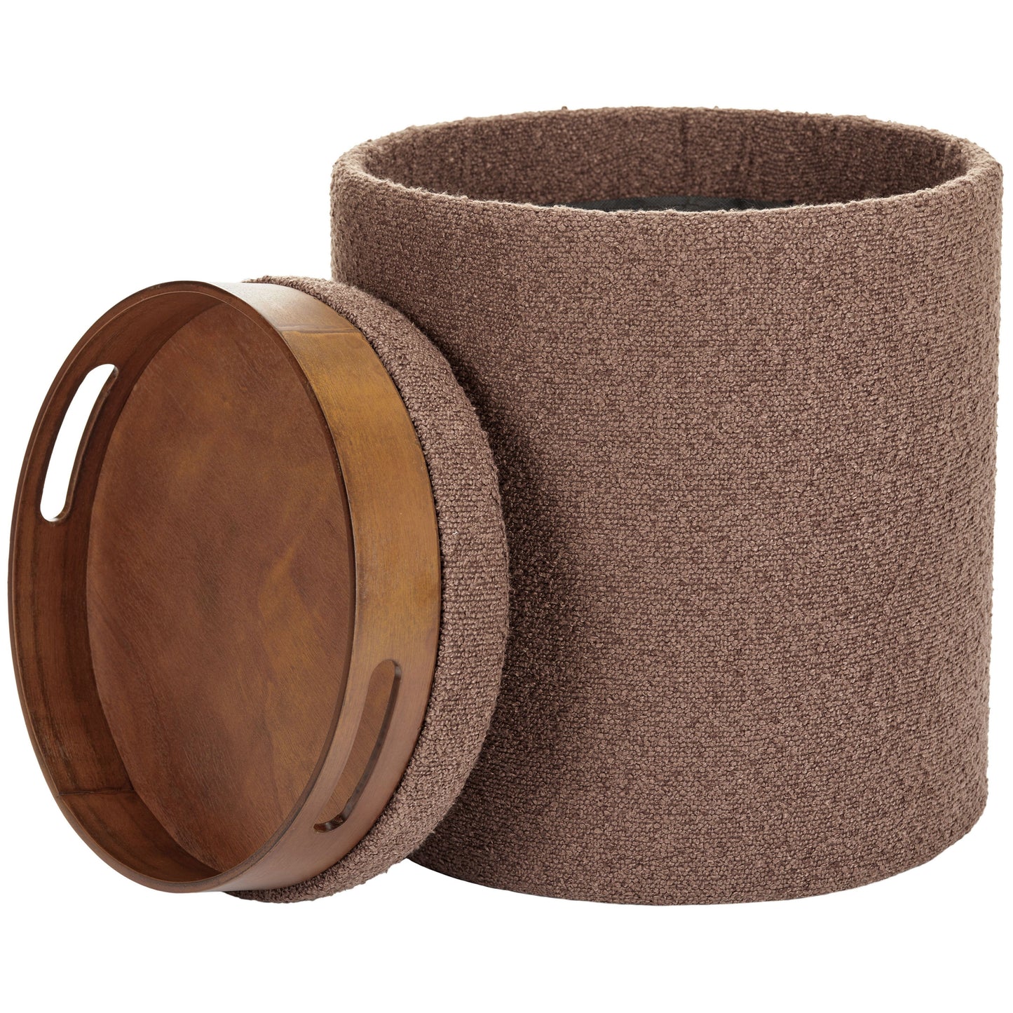 OT513 BROWN OTTOMAN