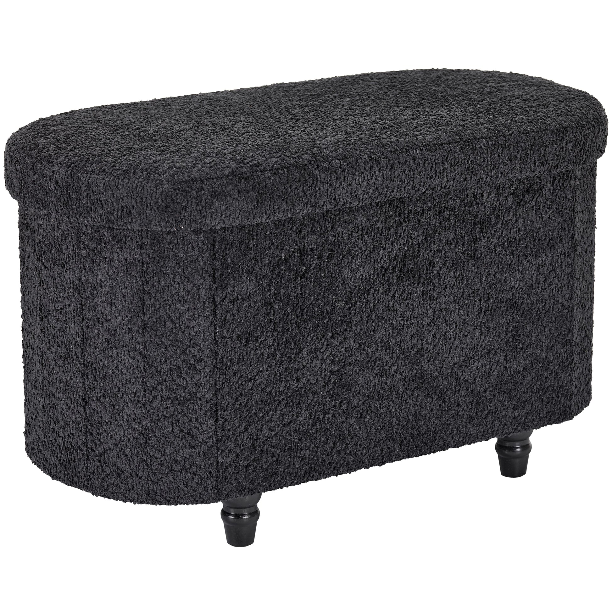 OT514 BLACK OTTOMAN