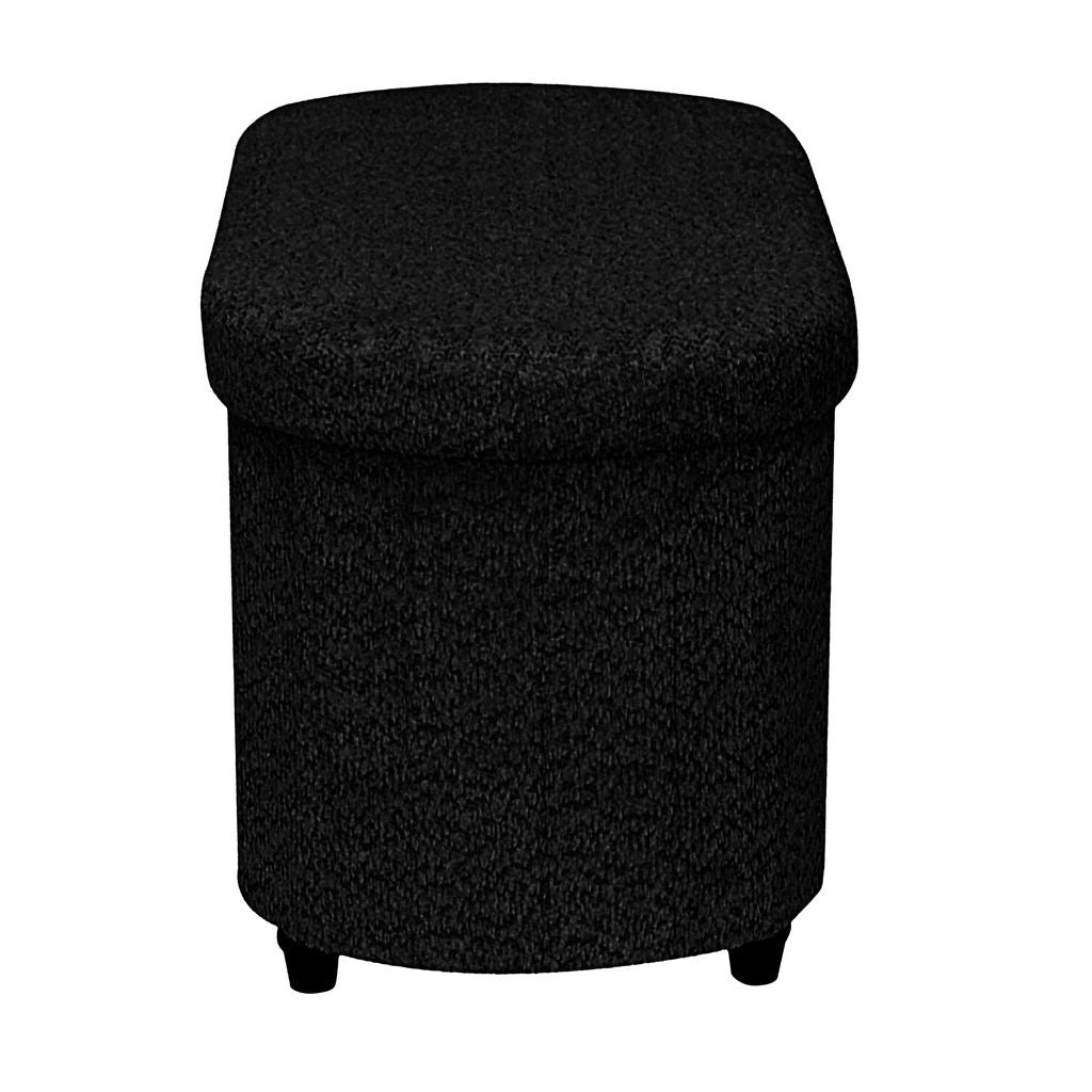 OT514 BLACK OTTOMAN