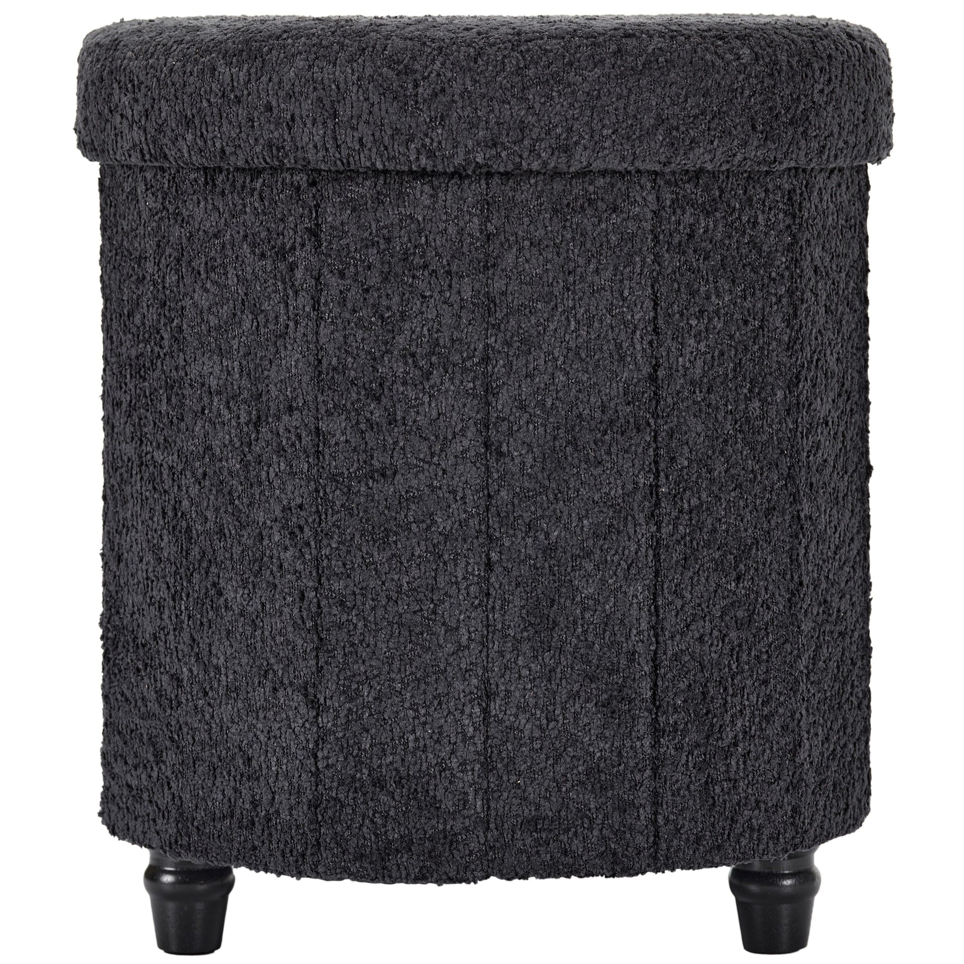 OT514 BLACK OTTOMAN