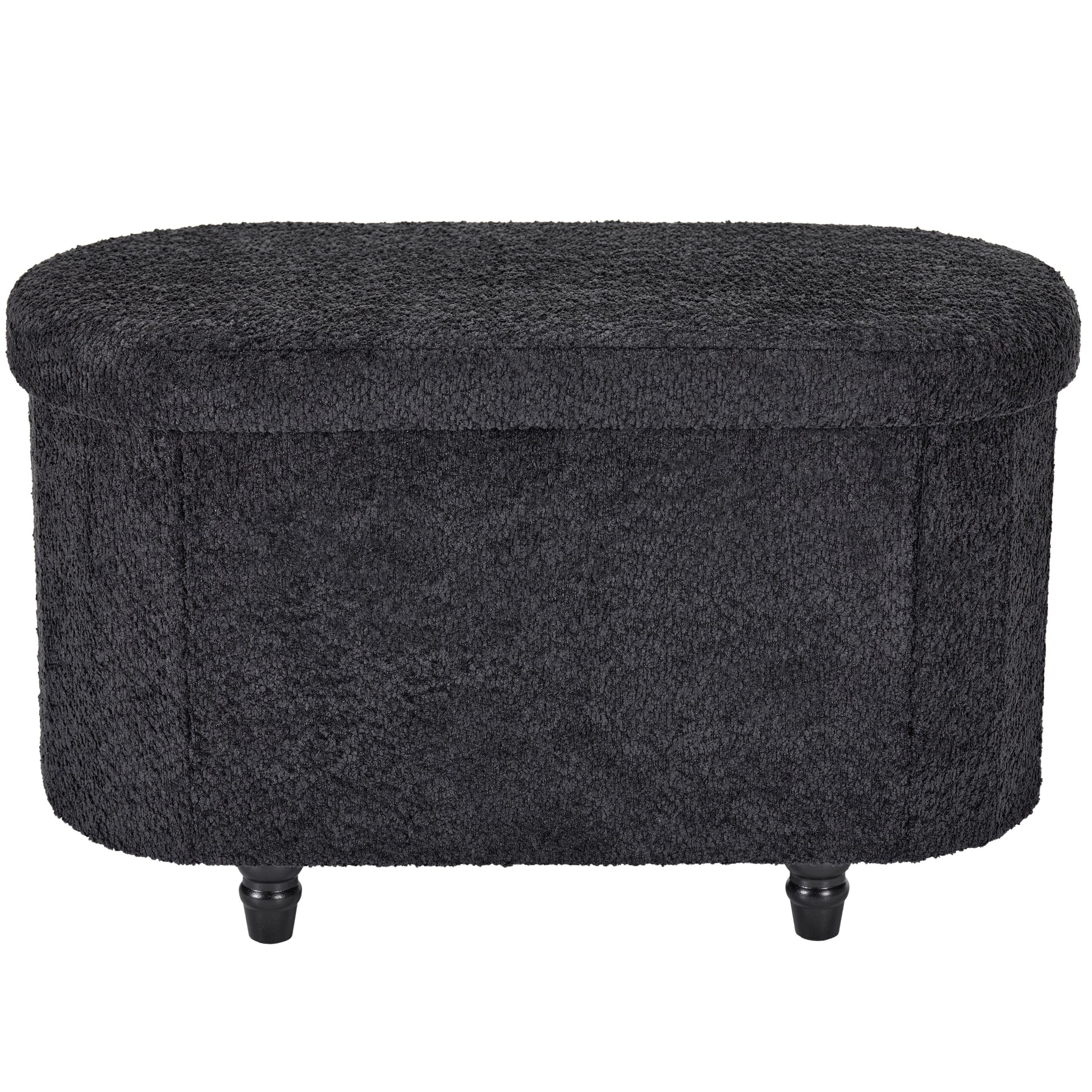 OT514 BLACK OTTOMAN