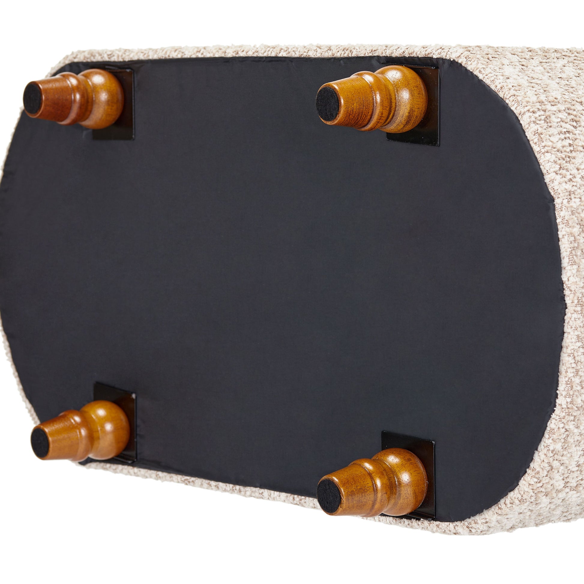 OT514 LIGHT BROWN OTTOMAN