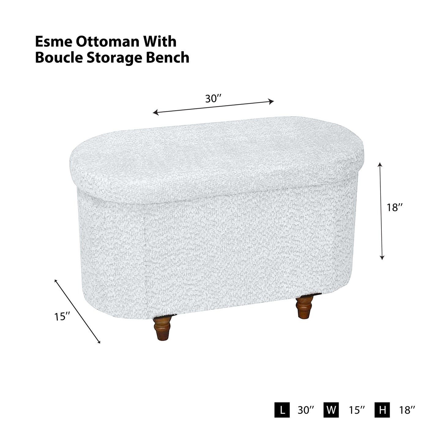 OT514 IVORY OTTOMAN