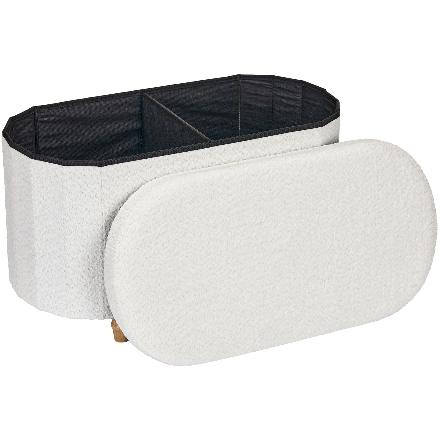 OT514 IVORY OTTOMAN