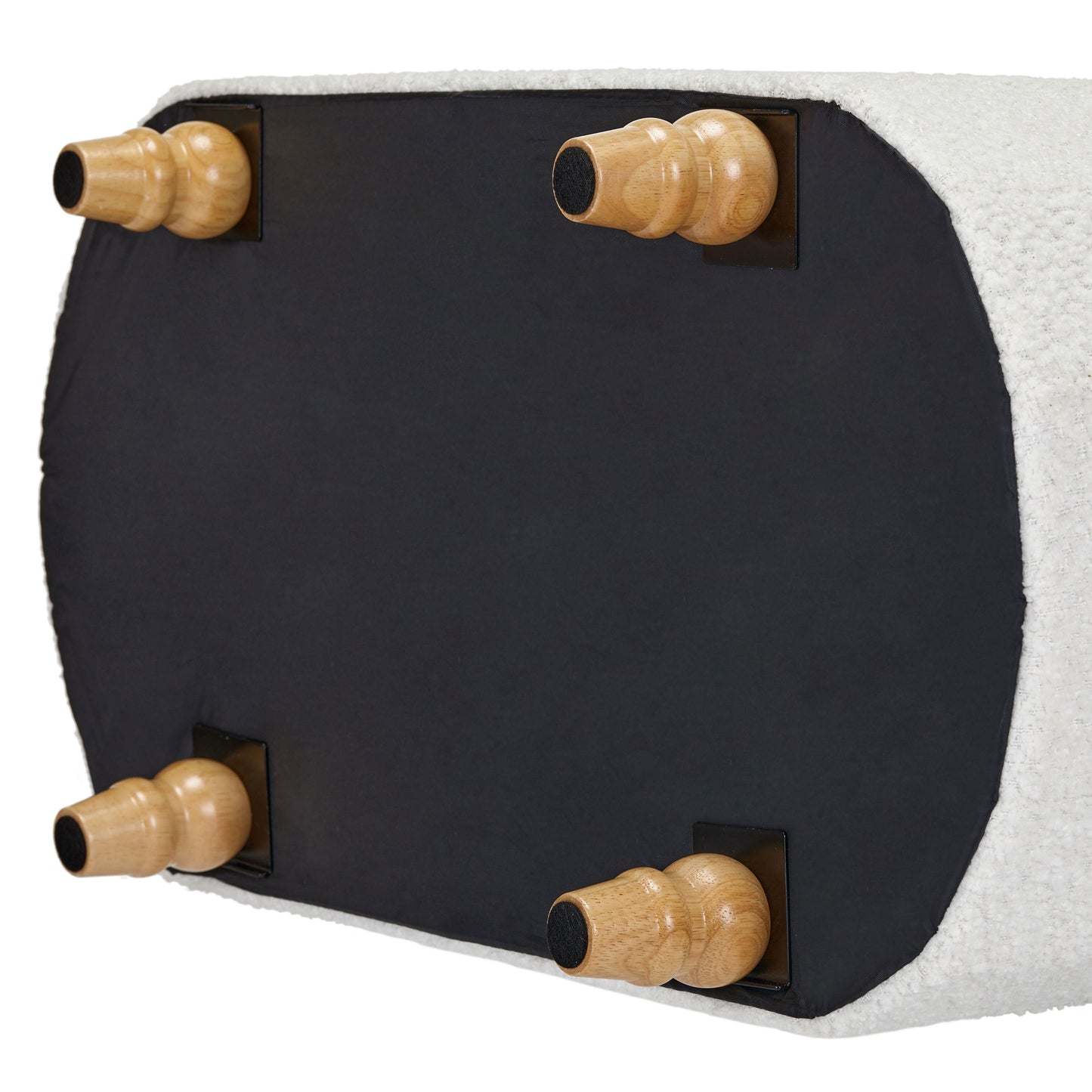 OT514 IVORY OTTOMAN