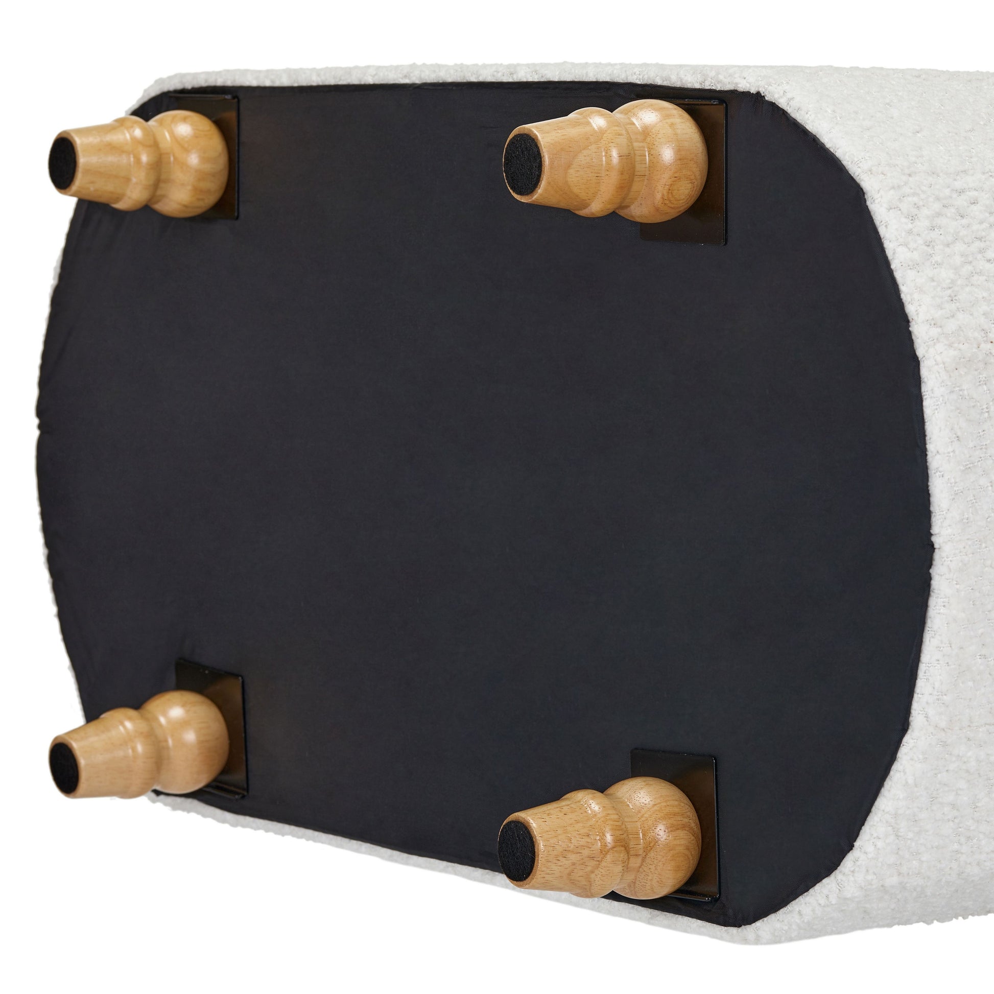 OT514 IVORY OTTOMAN