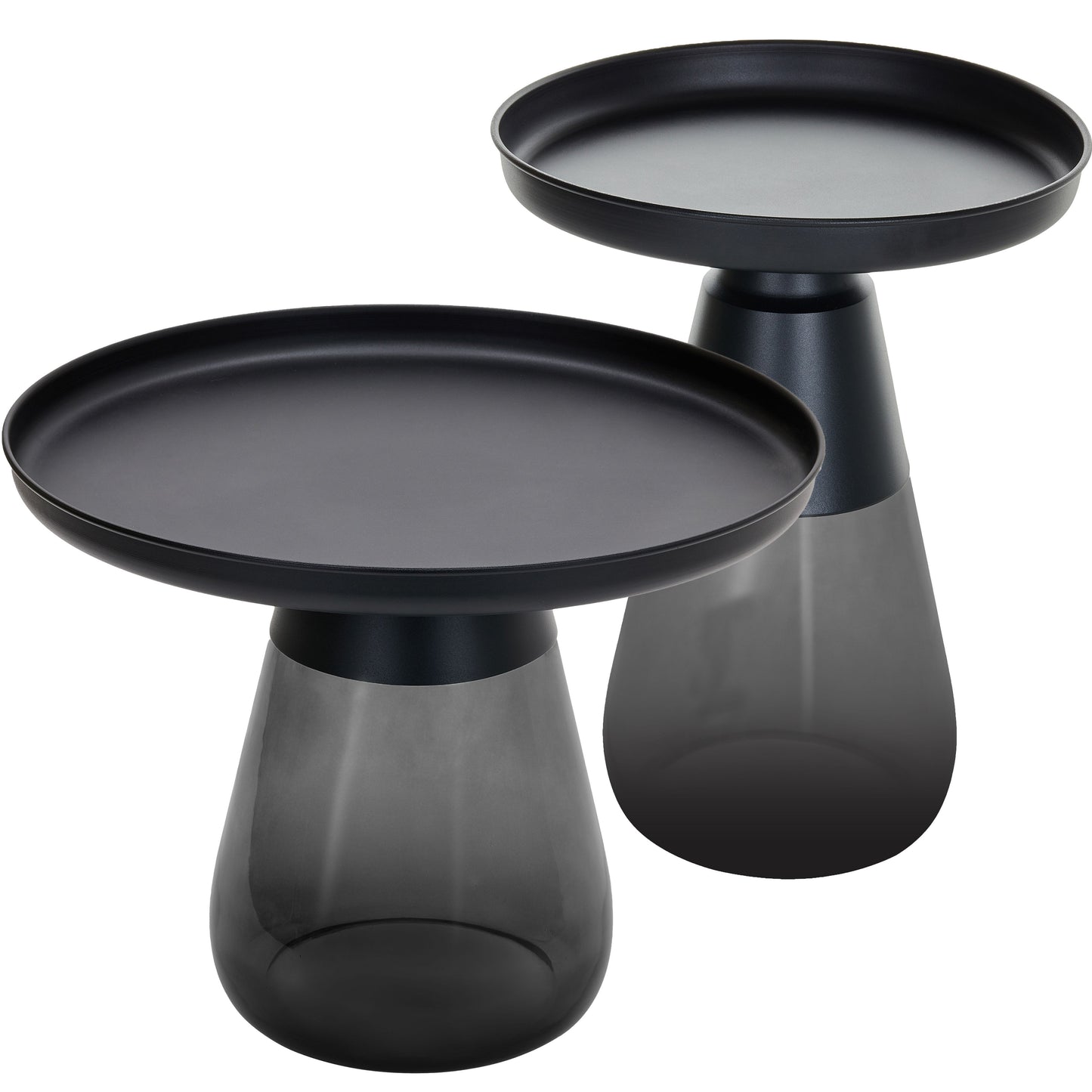 TBST471-472 MATBLK/GRAY NESTING TABLE