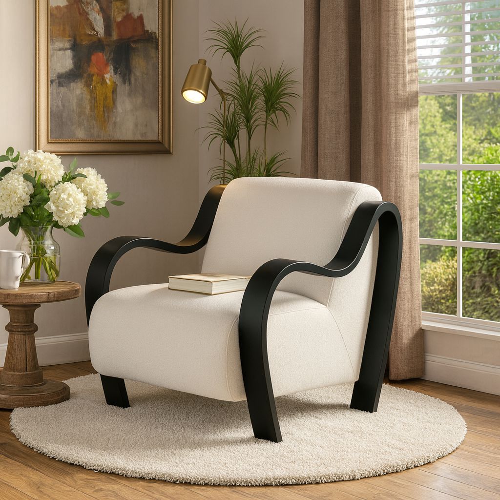 CH560 BLACK ARM CHAIR