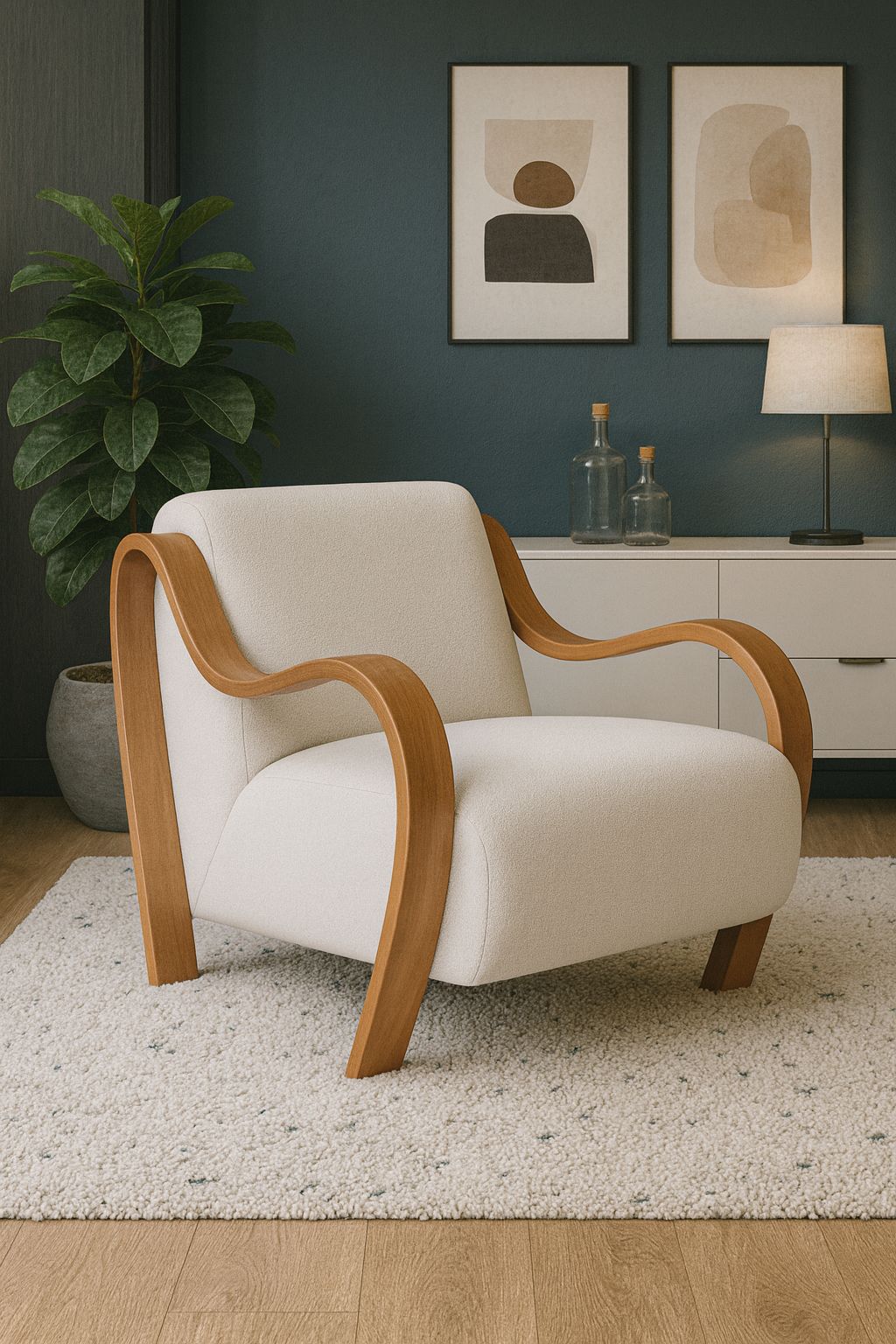 CH560 NATURAL ARM CHAIR