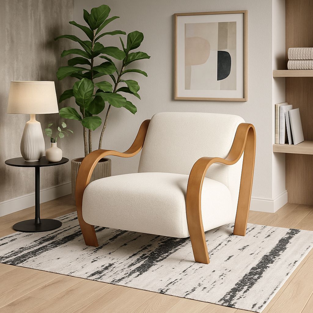 CH560 NATURAL ARM CHAIR