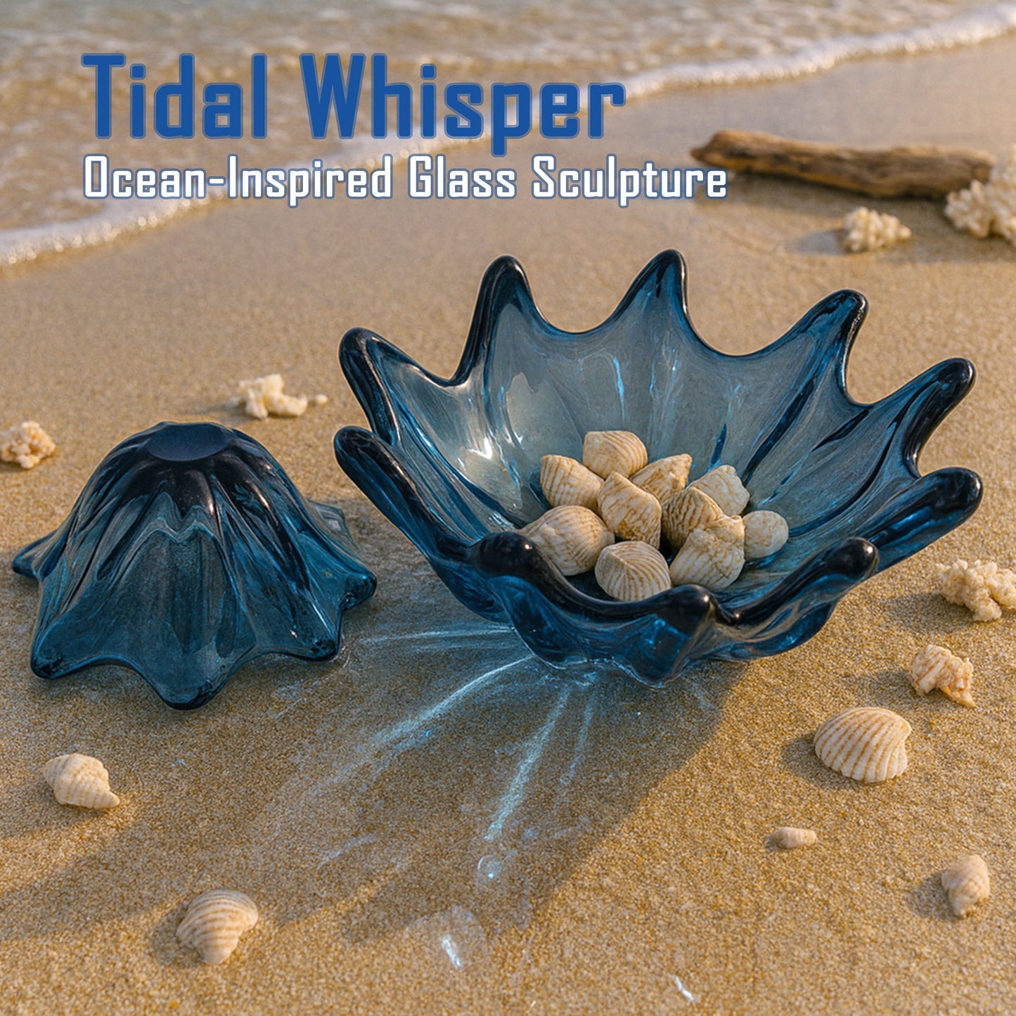 GV569 BLUE CENTERPIECE GLASS