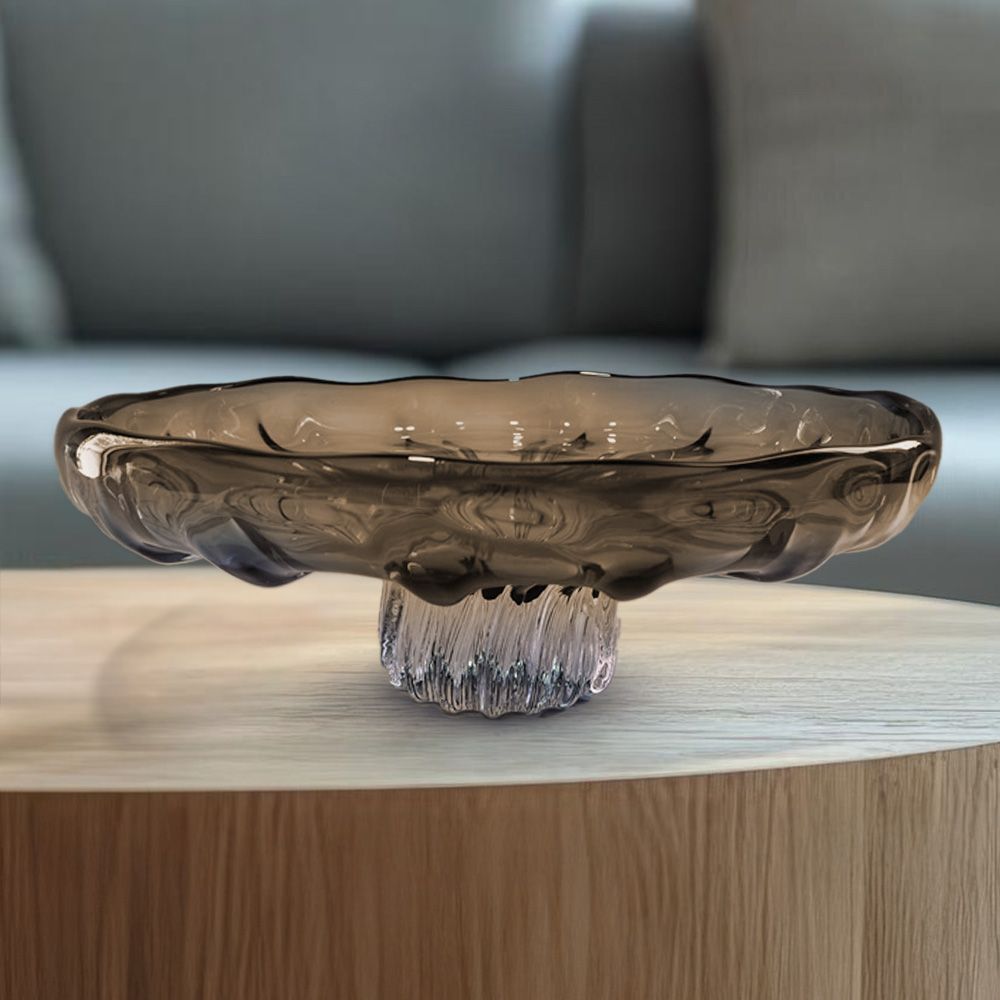 GP571 BROWN CENTERPIECE GLASS VASES