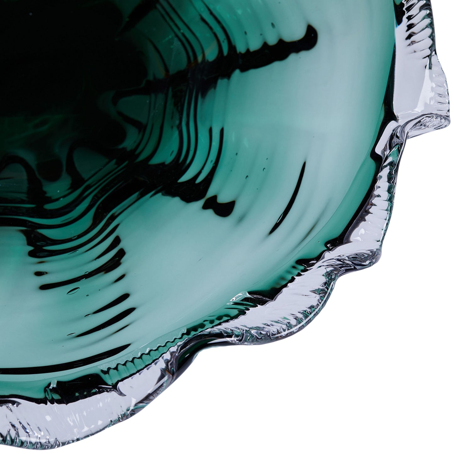 GP573 DARK GREEN CENTERPIECE GLASS