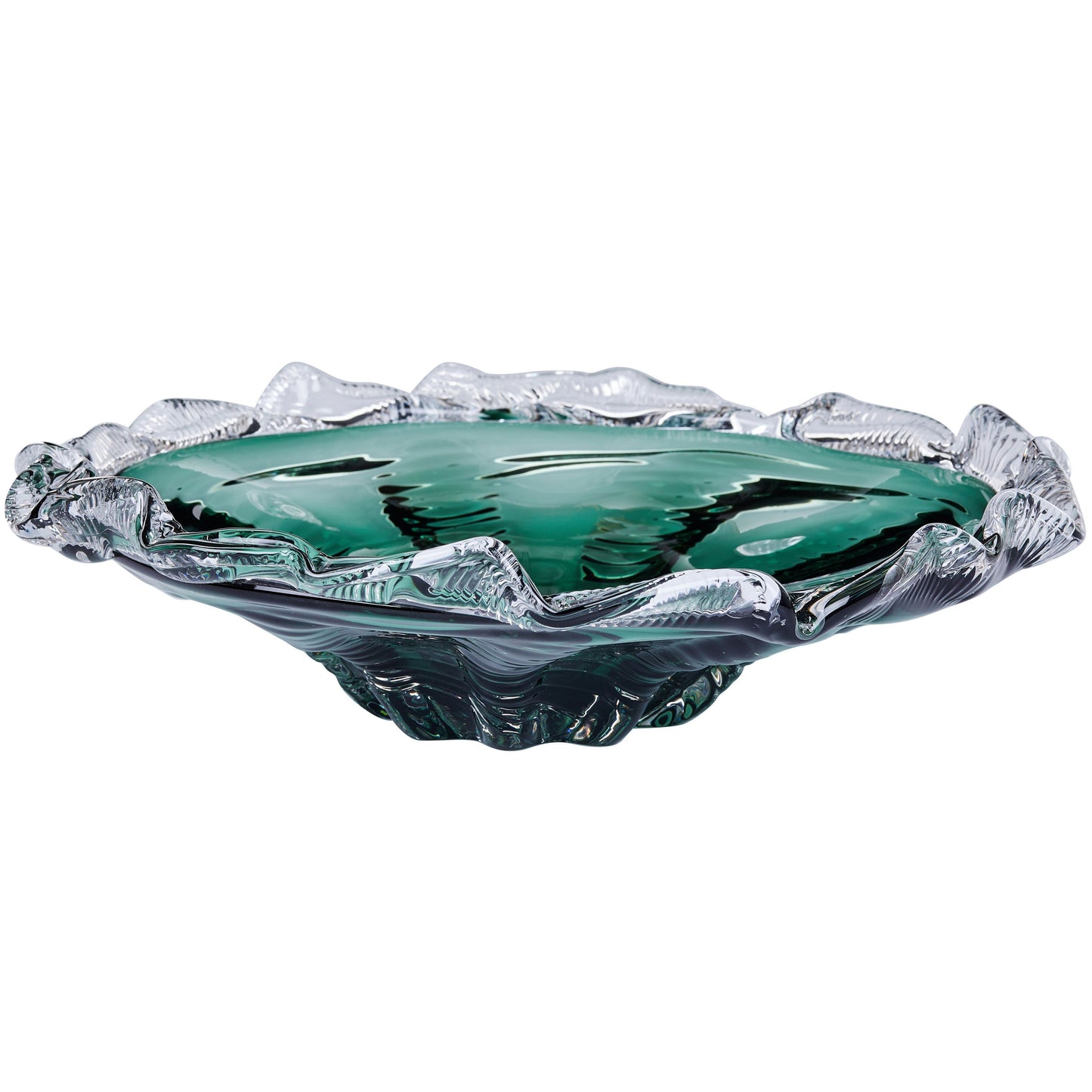GP573 DARK GREEN CENTERPIECE GLASS