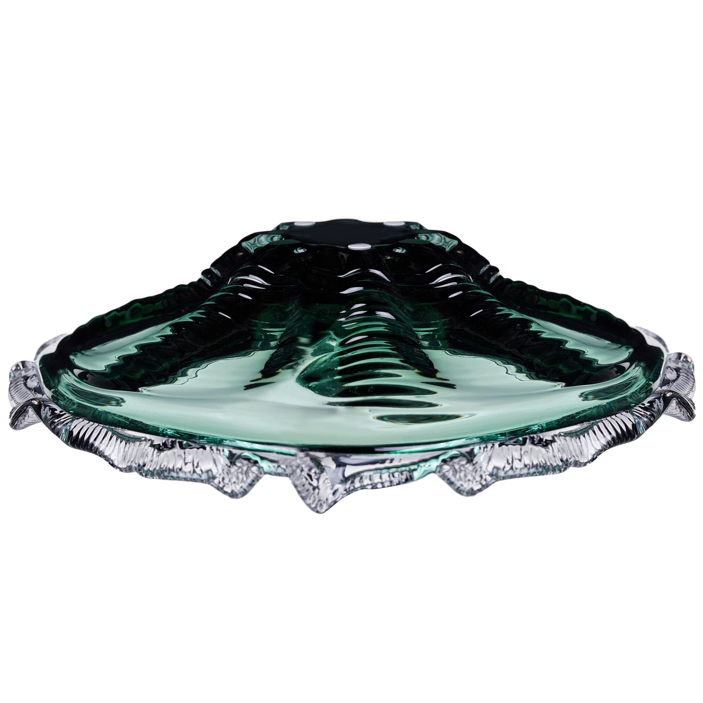GP573 DARK GREEN CENTERPIECE GLASS