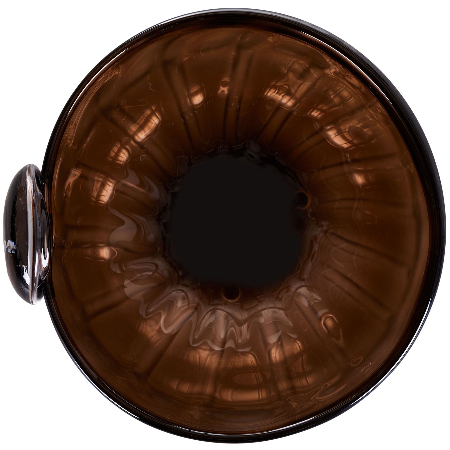 GB574 BROWN CENTERPIECE GLASS