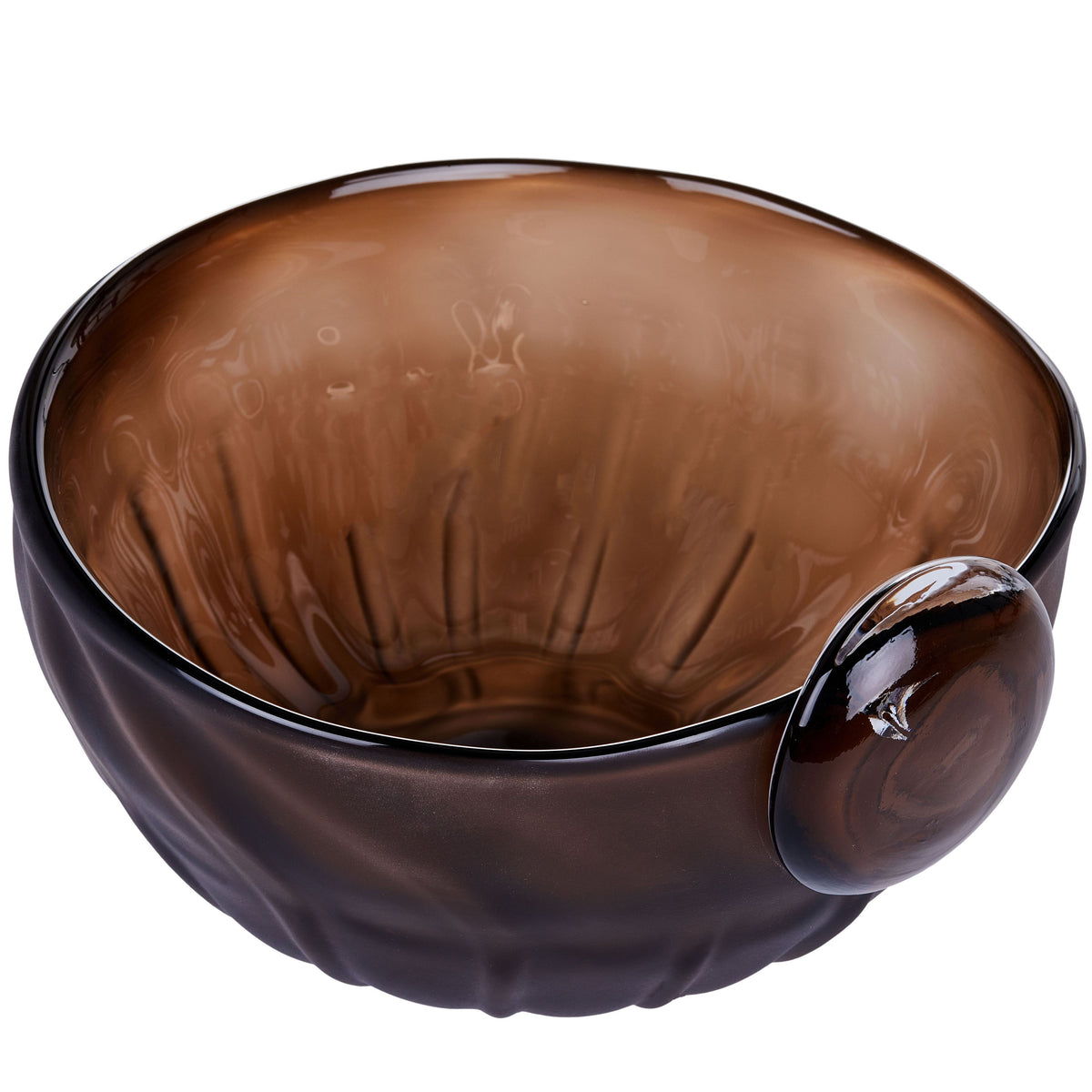 GB574 BROWN CENTERPIECE GLASS VASES