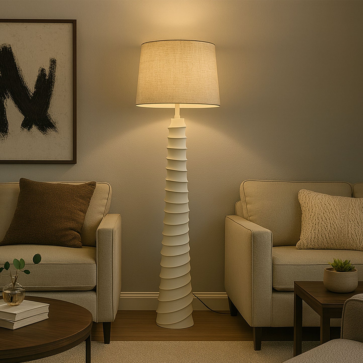 FL575 WHITE FLOOR LAMPS