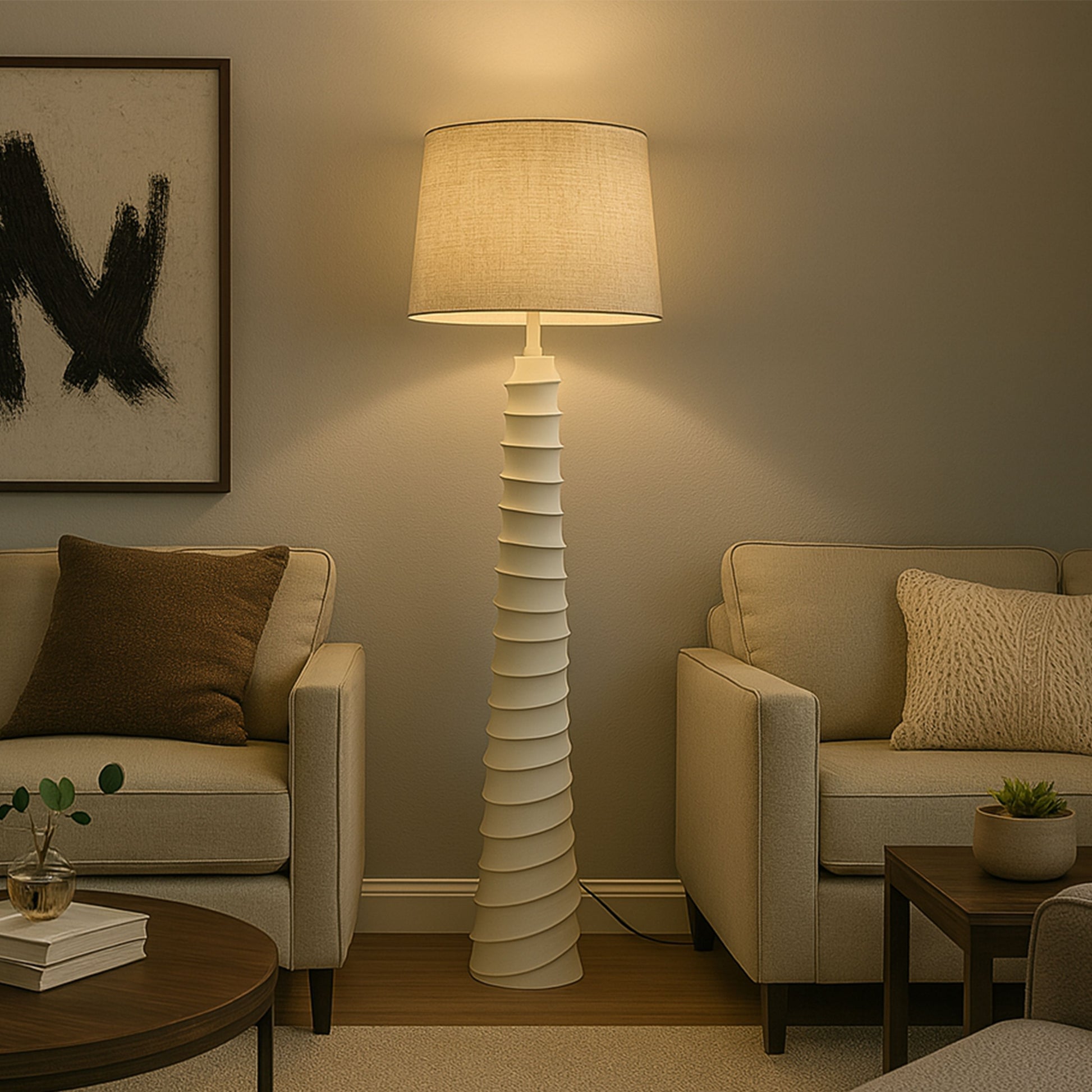 FL575 WHITE FLOOR LAMPS