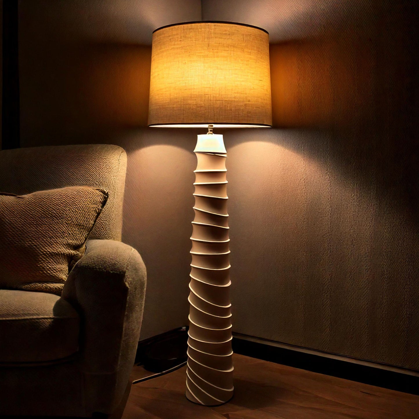 FL575 WHITE FLOOR LAMPS