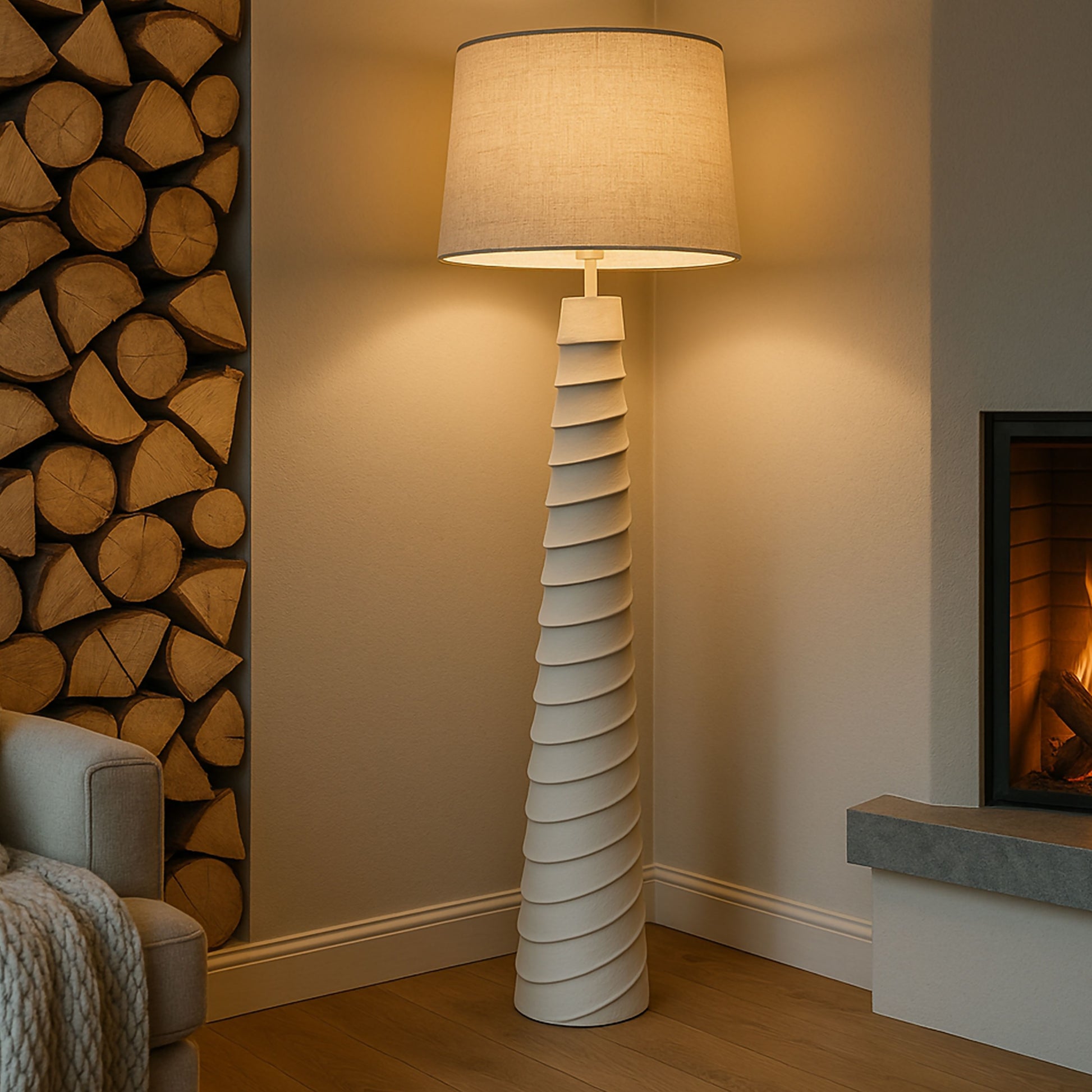 FL575 WHITE FLOOR LAMPS