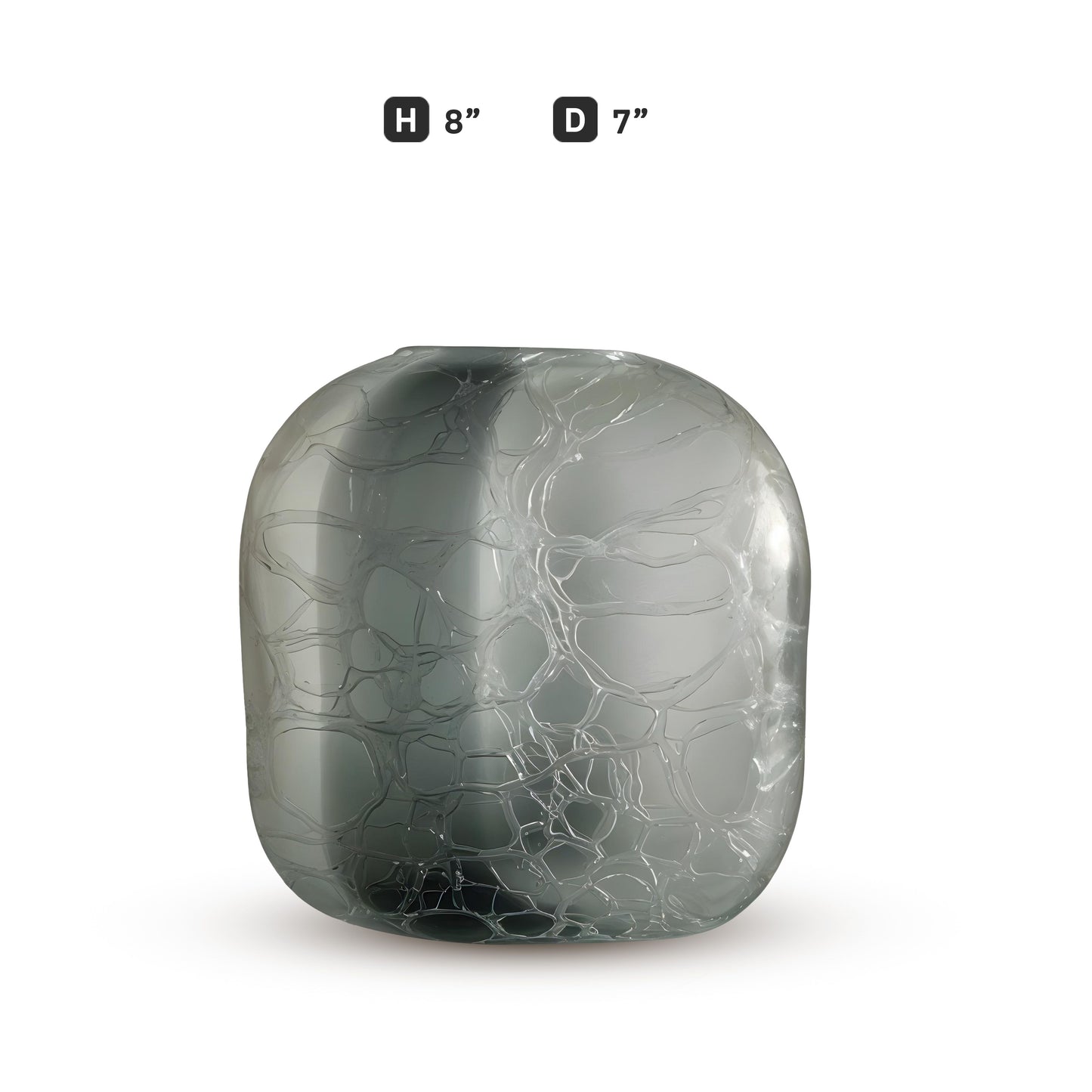 GV516 GRAY GLASS VASES
