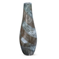 Contemporary Swirl Art Glass Vase - Handcrafted Modern Decorative Vase for Shelf & Tabletop D cor