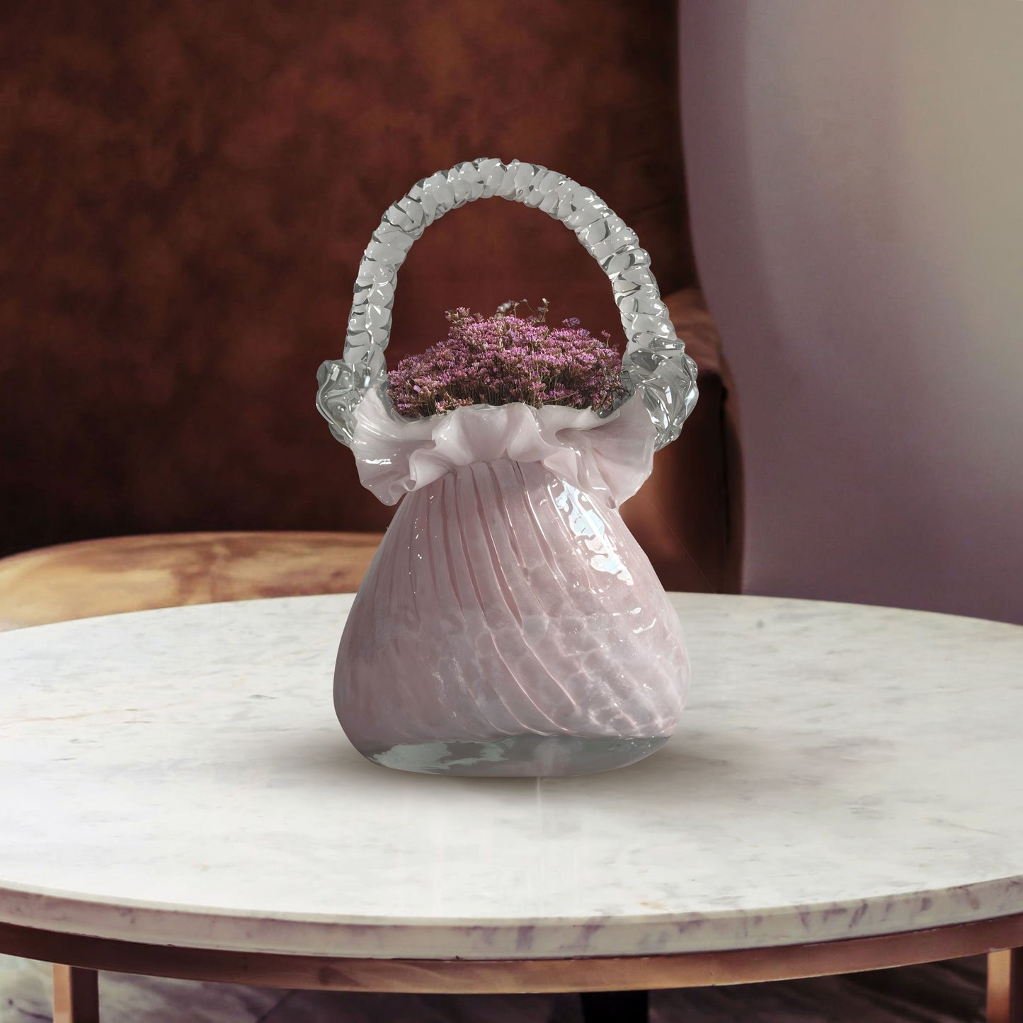 GD532 PINK CENTERPIECE GLASS