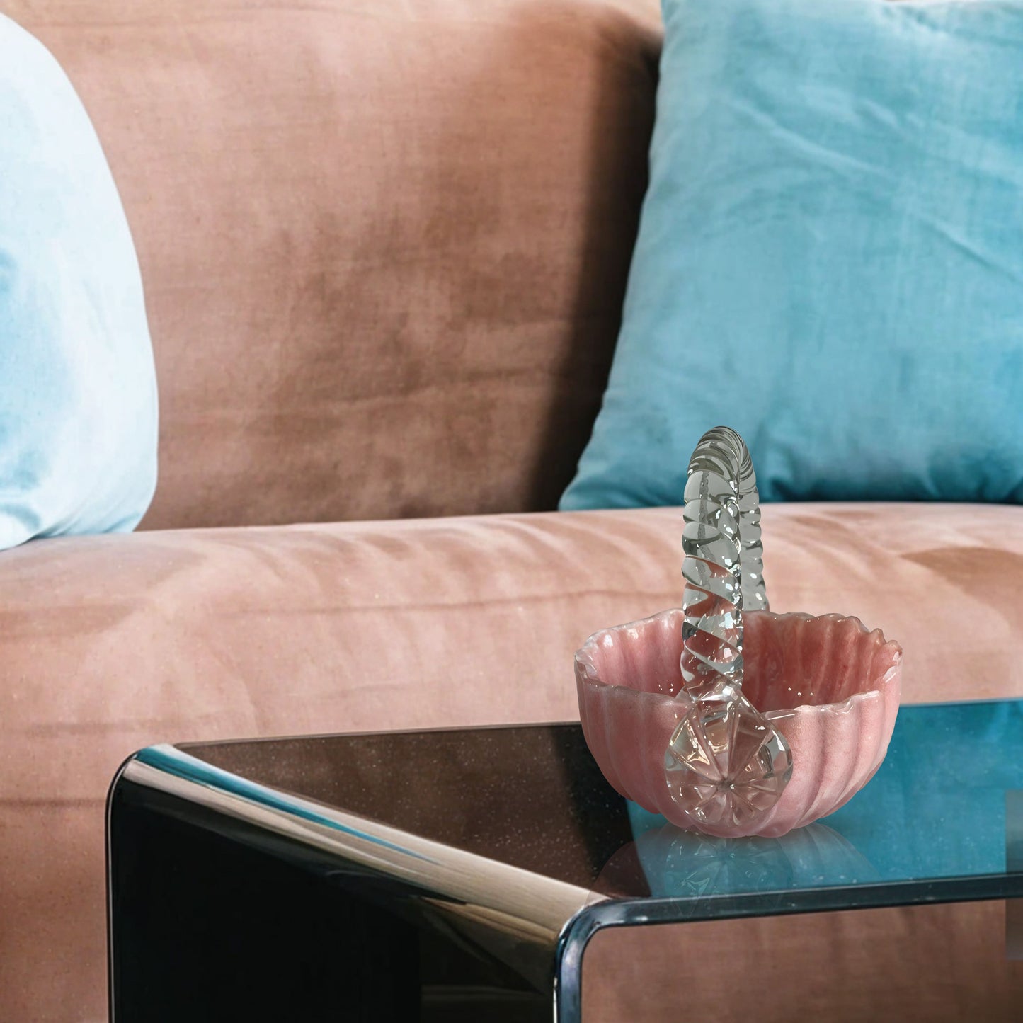 GD533 PINK CENTERPIECE GLASS