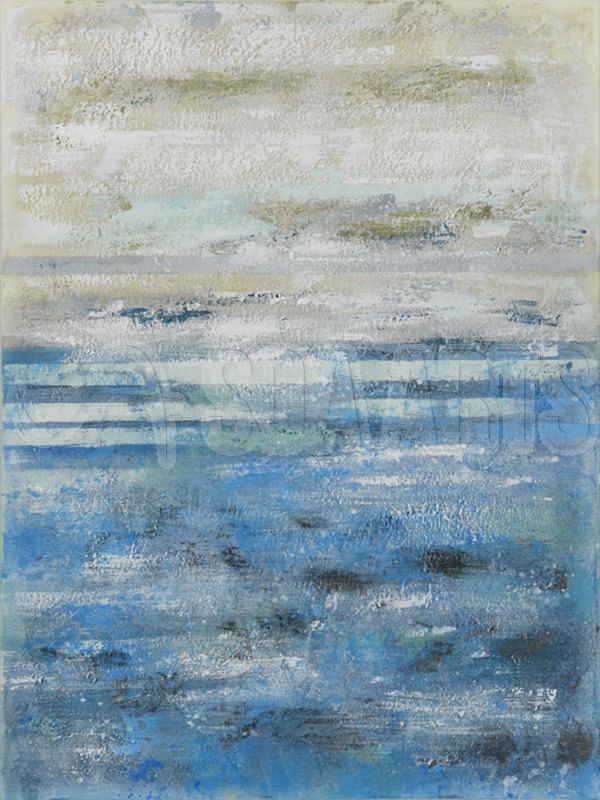 WA594 BLUE CANVAS WALL ART