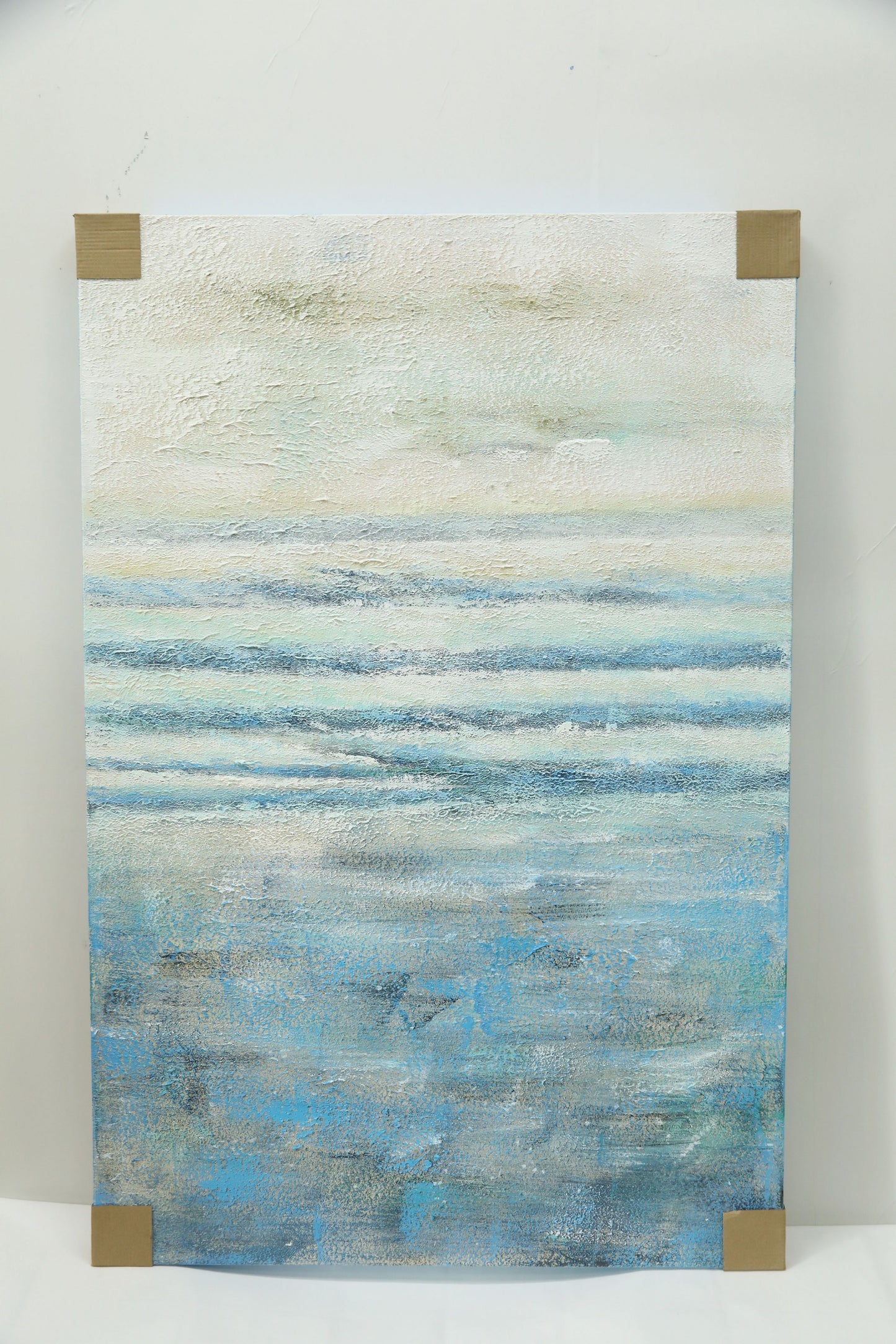 WA594 BLUE CANVAS WALL ART