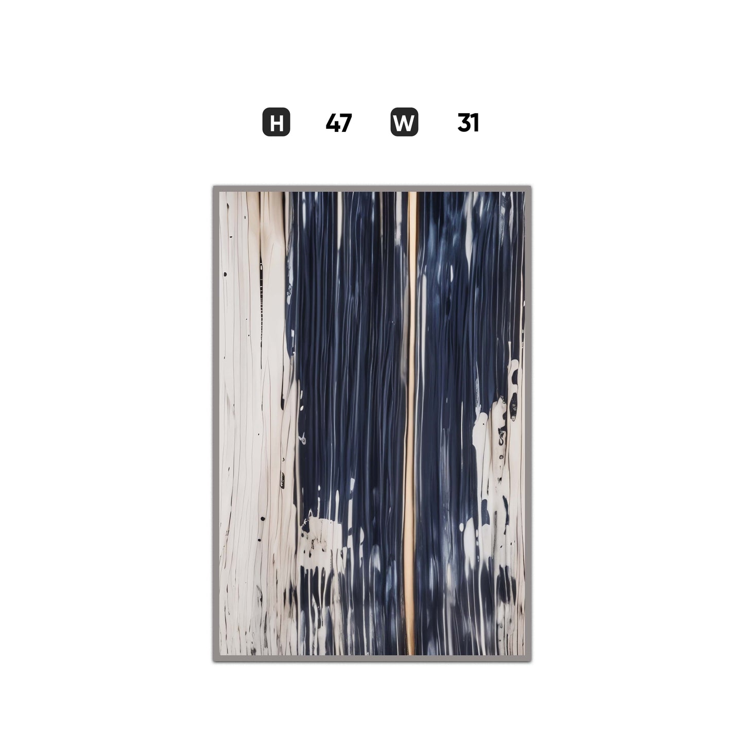 WA598 BLACK & WHITE CANVAS WALL ART