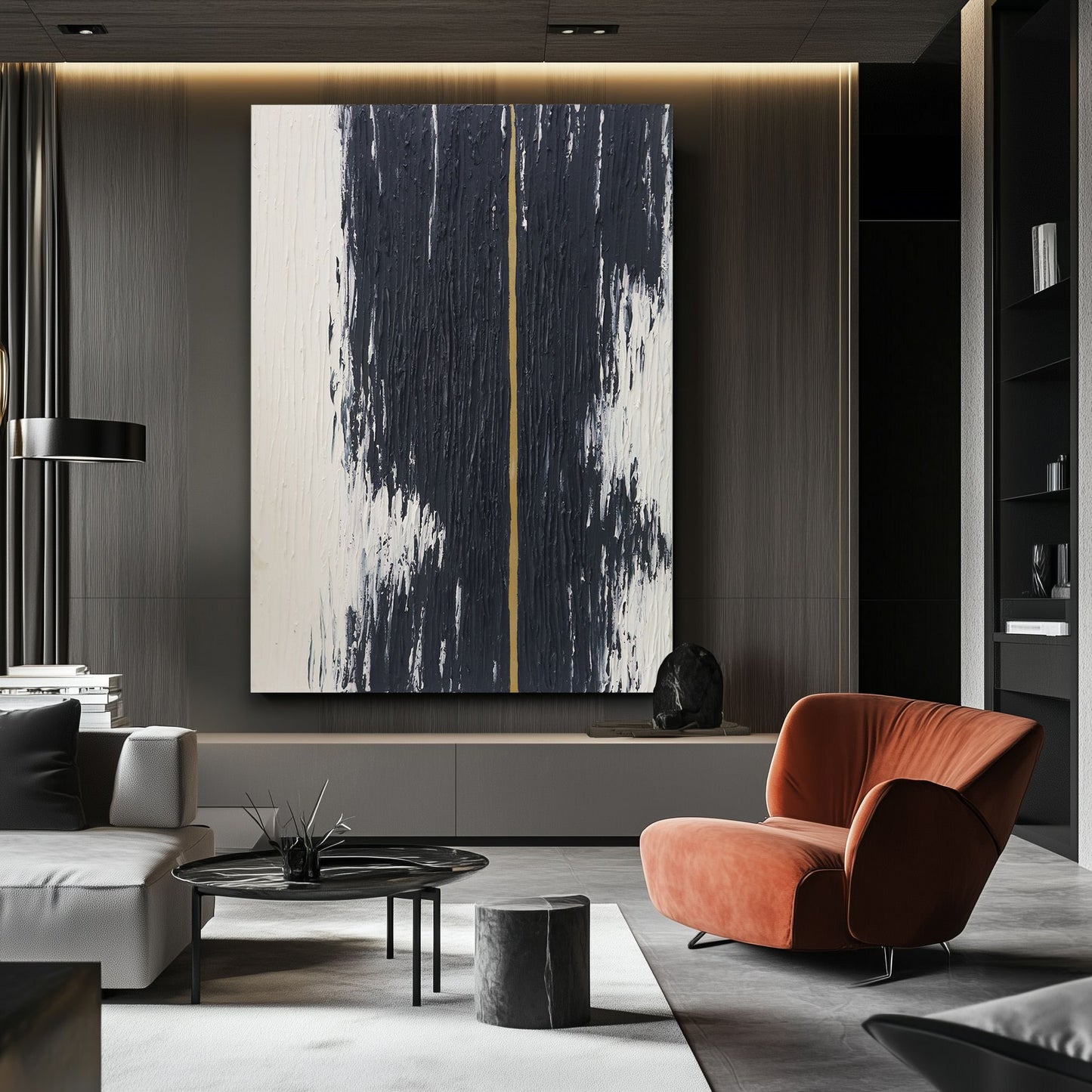 WA598 BLACK & WHITE CANVAS WALL ART