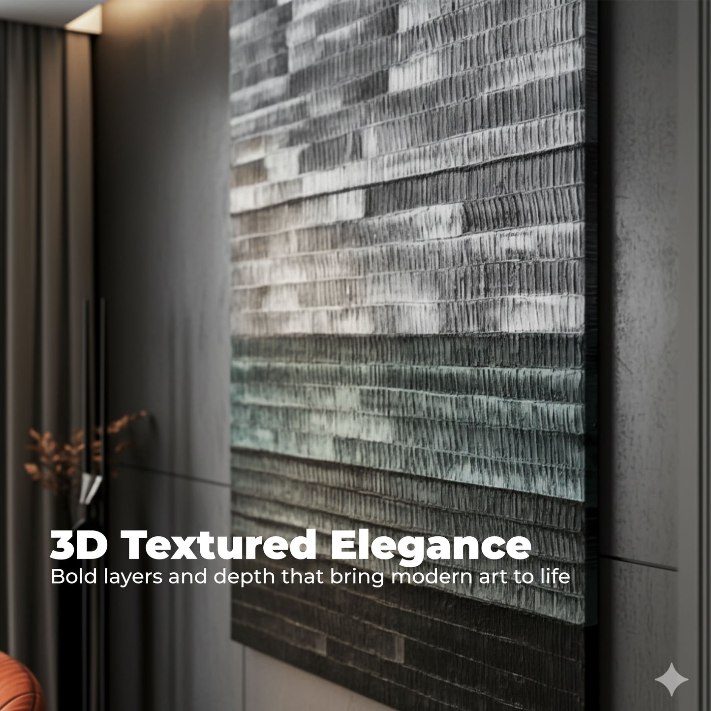 WA599 BLACK CANVAS WALL ART