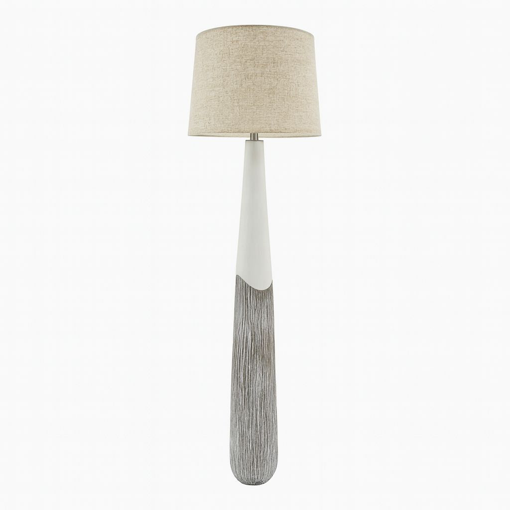 FL576 WHITE BROWN FLOOR LAMPS